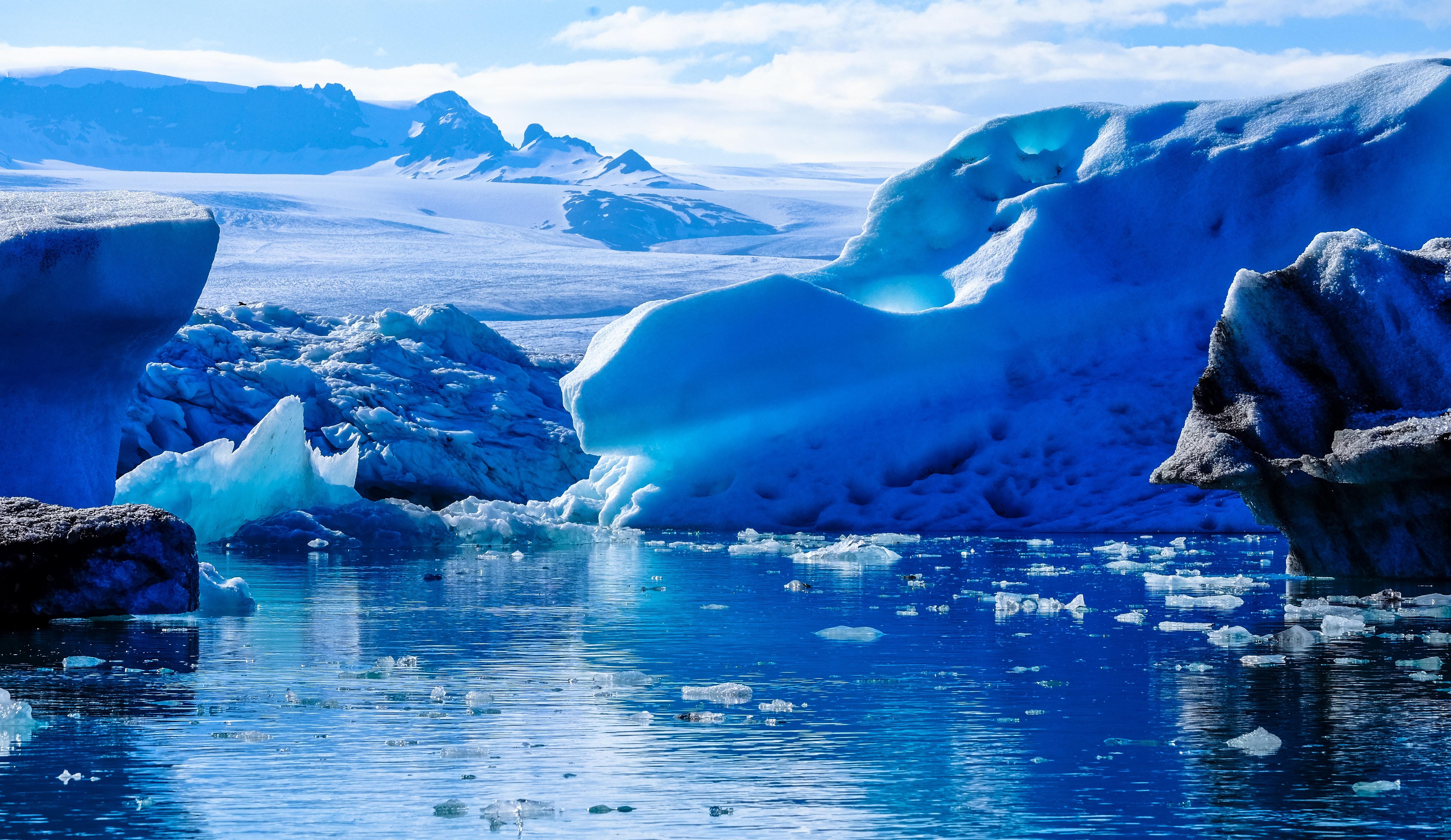 Iceberg on Body of Water Digital Wallpaper · Free