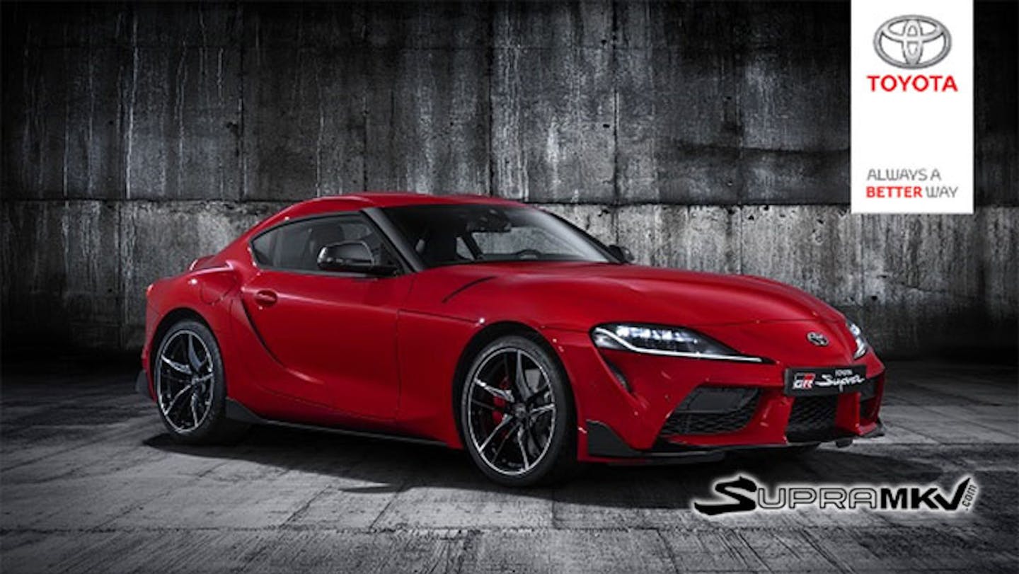 Toyota Supra Image Leaked Courtesy of an Official Company