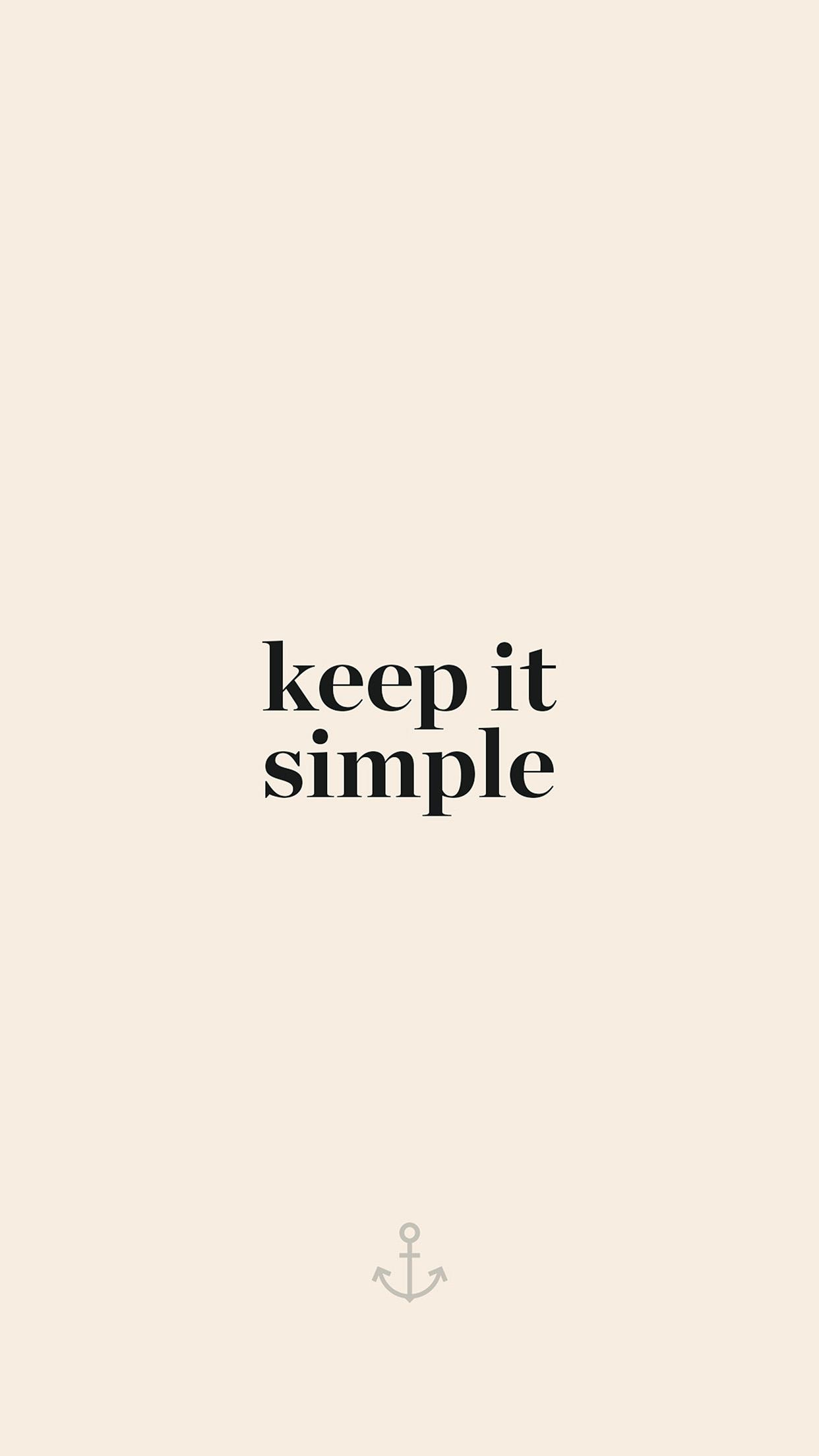 Keep It Simple Minimal iPhone HD Wallpaper HD