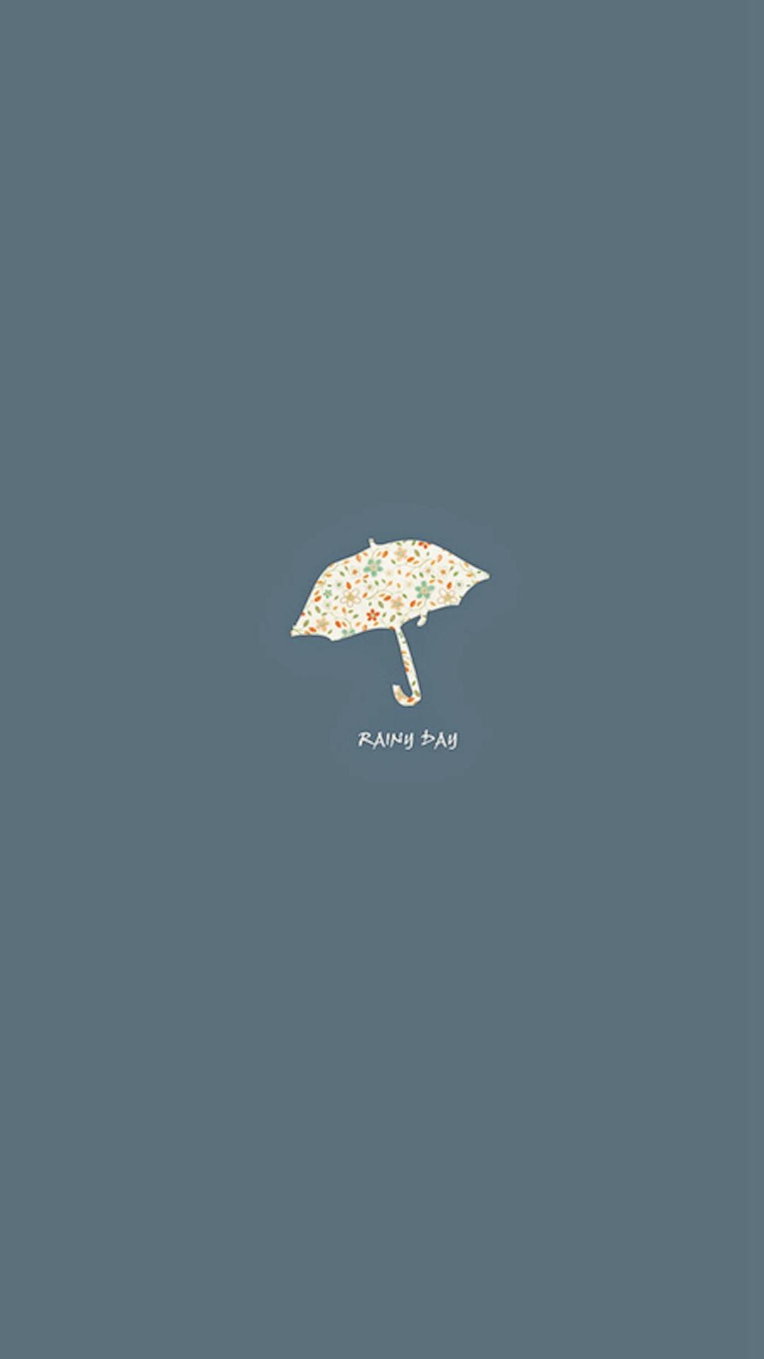 Rainy Day Simple Minimal iPhone 8 Wallpaper Free Download