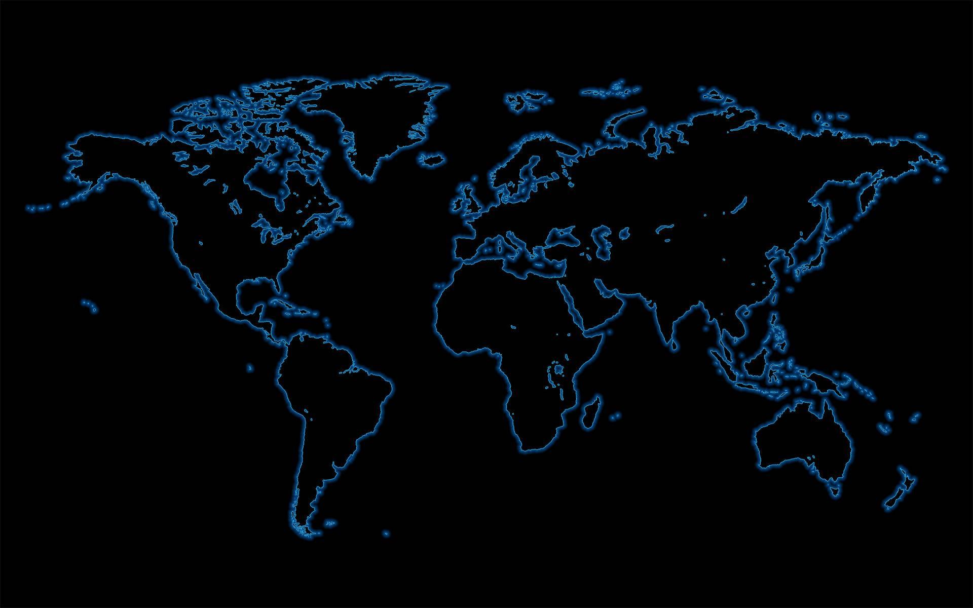 world map outline high resolution