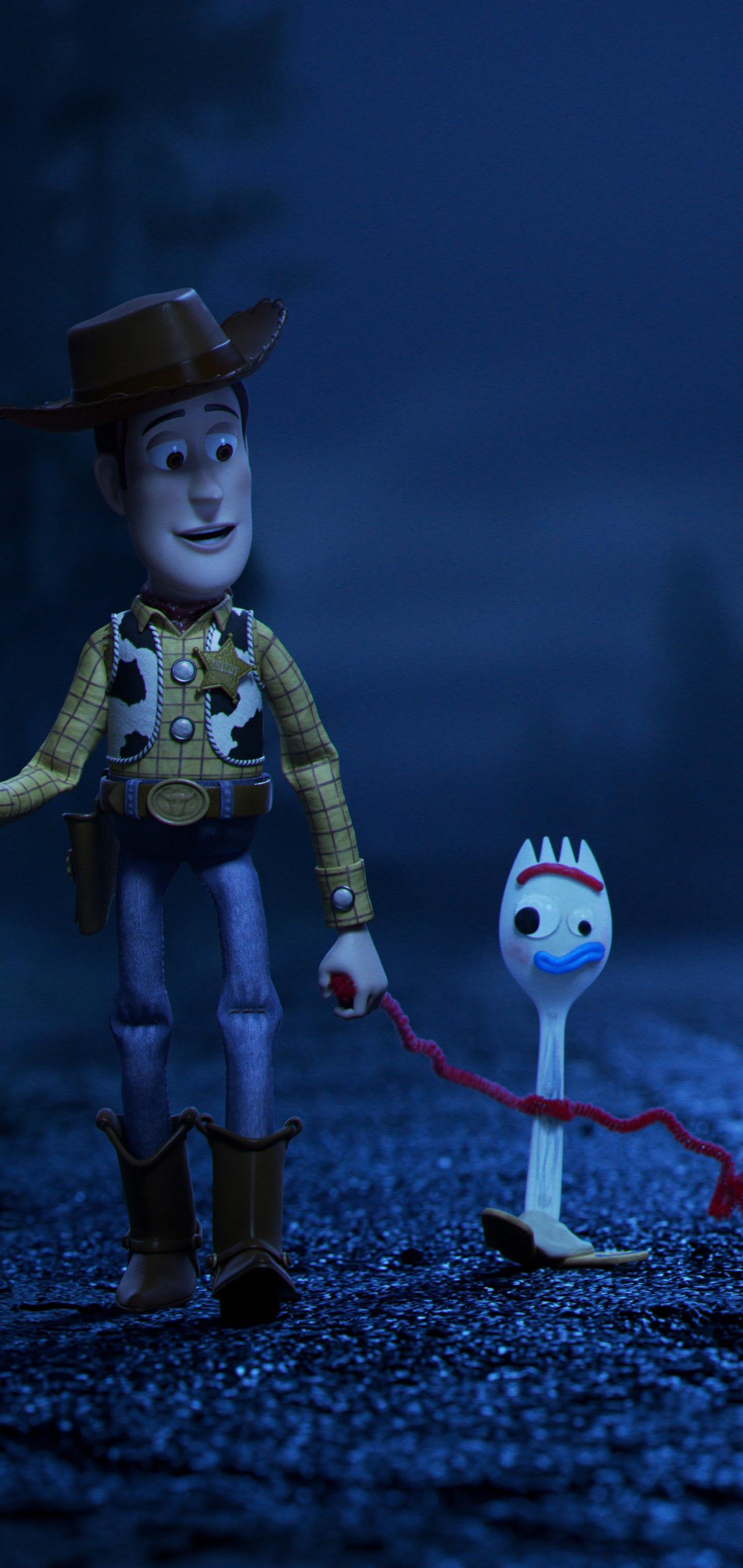 Toy Story 4 Woody and Forky 8K Wallpaper
