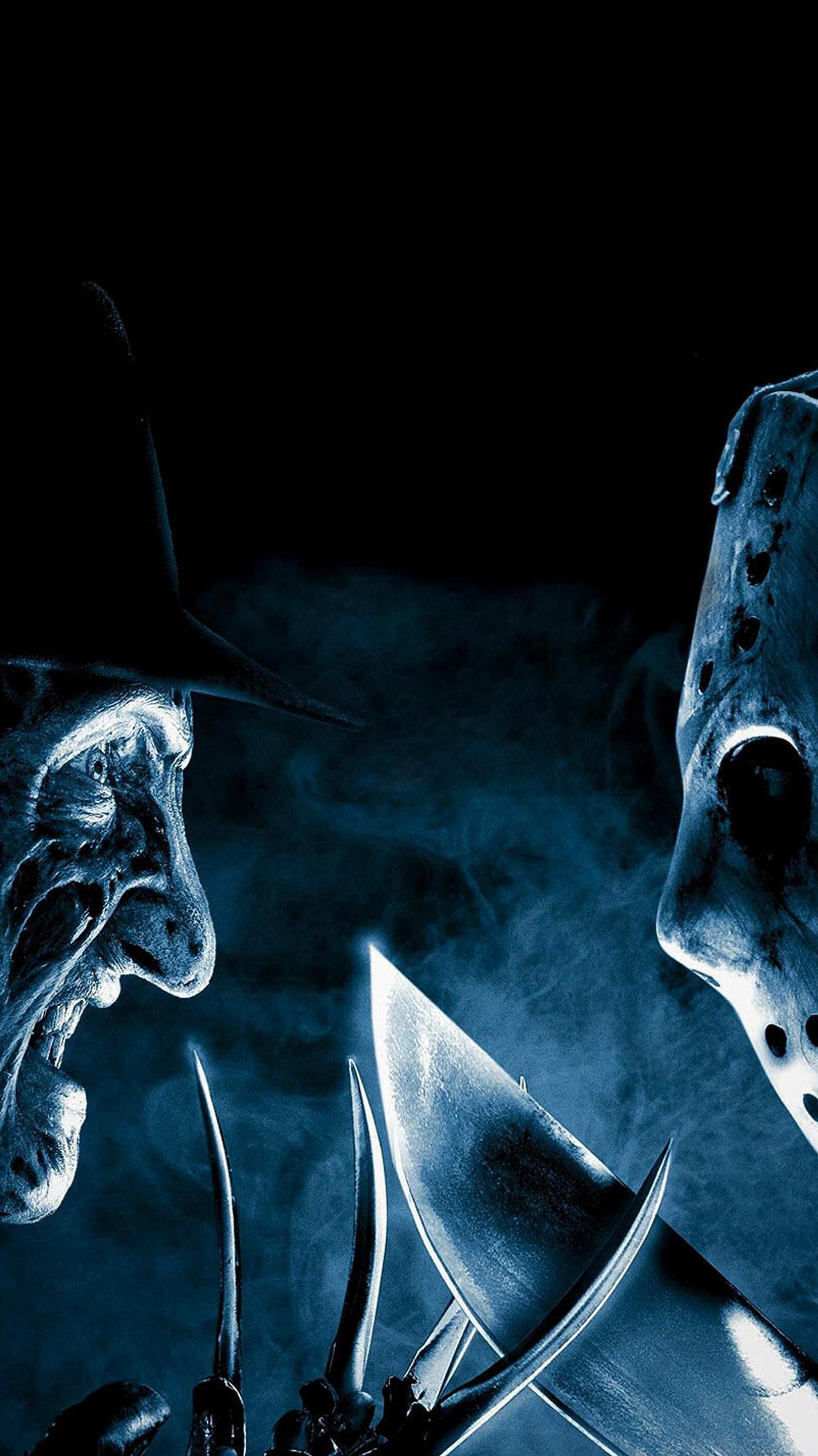 Freddy vs. Jason (2003) Phone Wallpaper. Moviemania. Scary wallpaper, Freddy vs jason movie, Horror movie icons