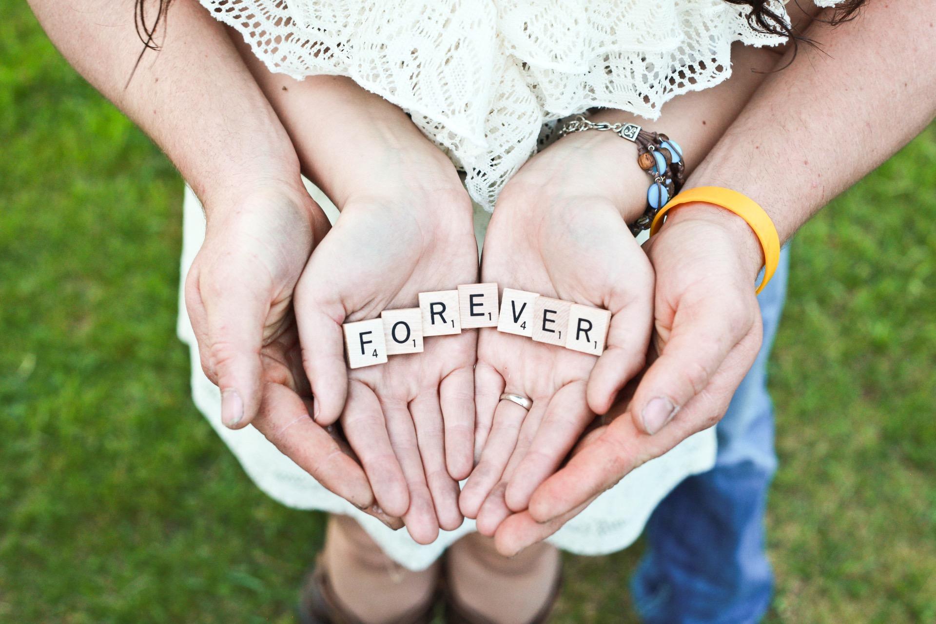 Cute Love Thought- Together Forever Cute Love Wallpaper