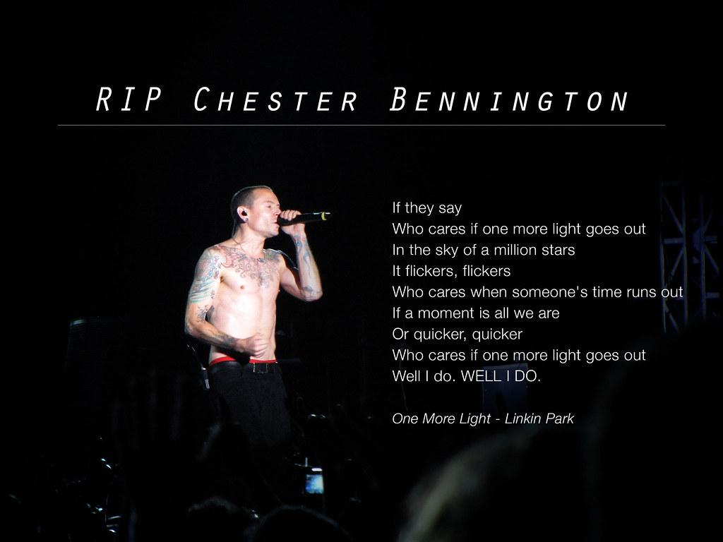 RIP Chester Bennington (Linkin Park). #RIPChester. Dr