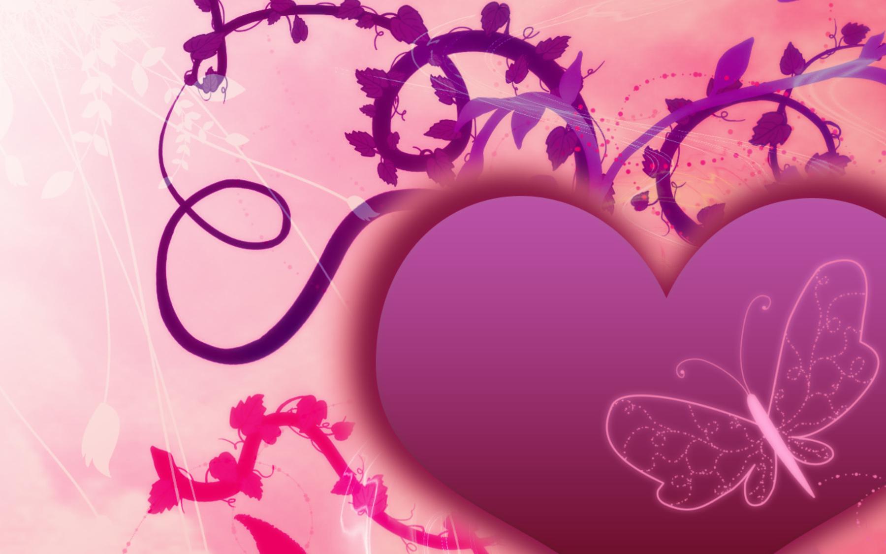 Free download Purple Love Valentine Day Wallpaper Computer