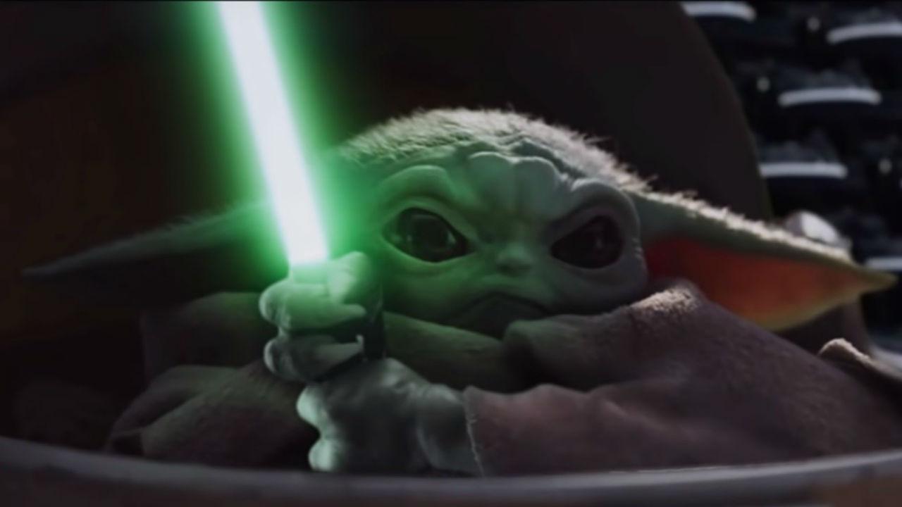 Watch Baby Yoda fight Darth Sidious in this hilarious Mandalorian