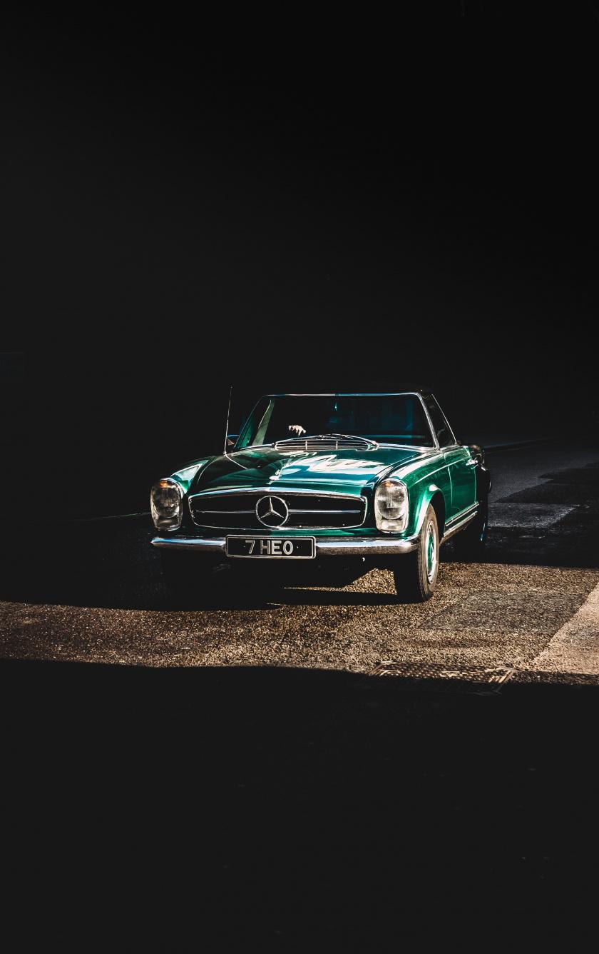 Download 840x1336 Wallpaper Retro, Classic, Mercedes Benz