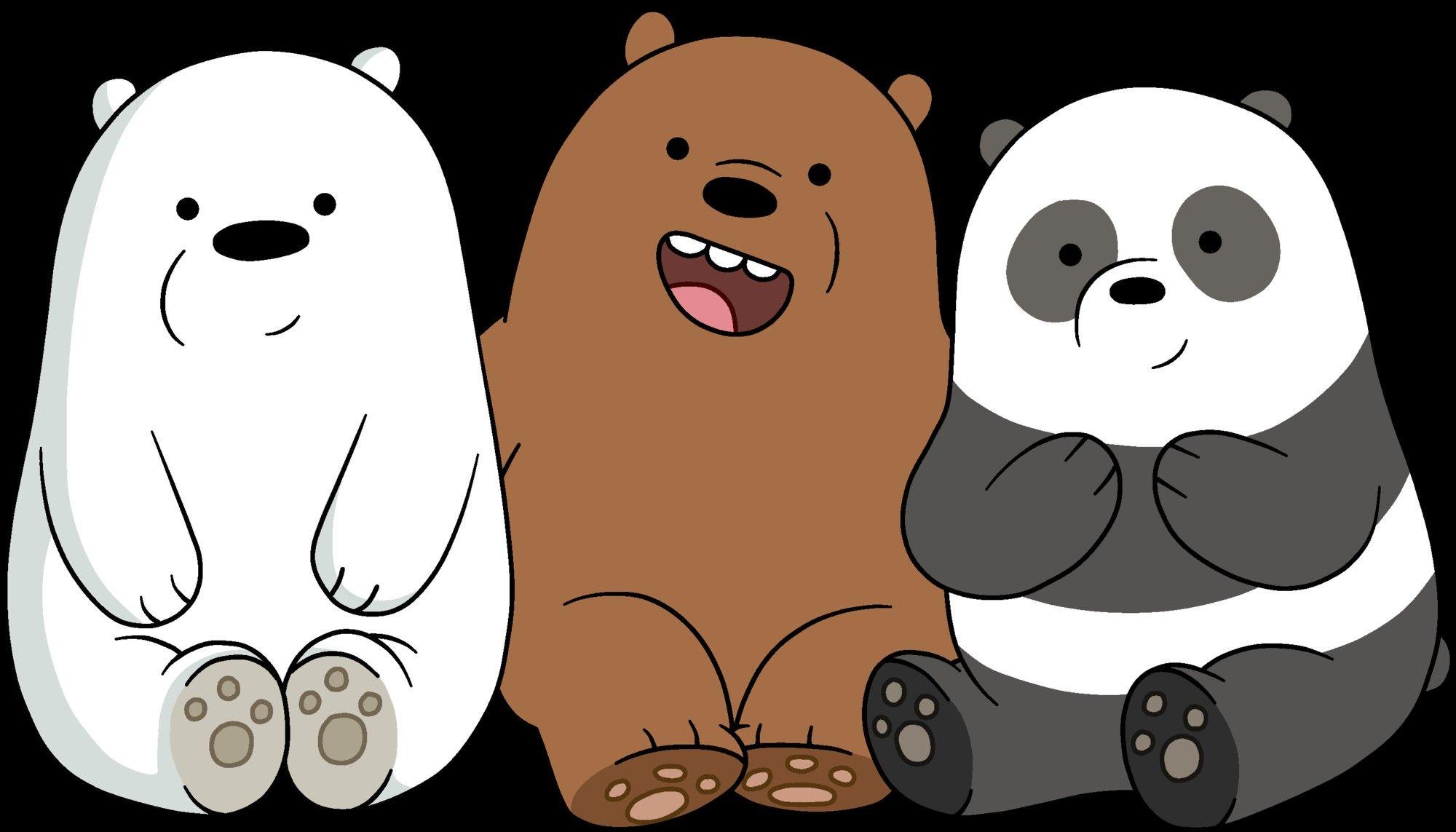 Unique We Bare Bears Wallpaper HD Desktop. Beruang kutub, Kartun