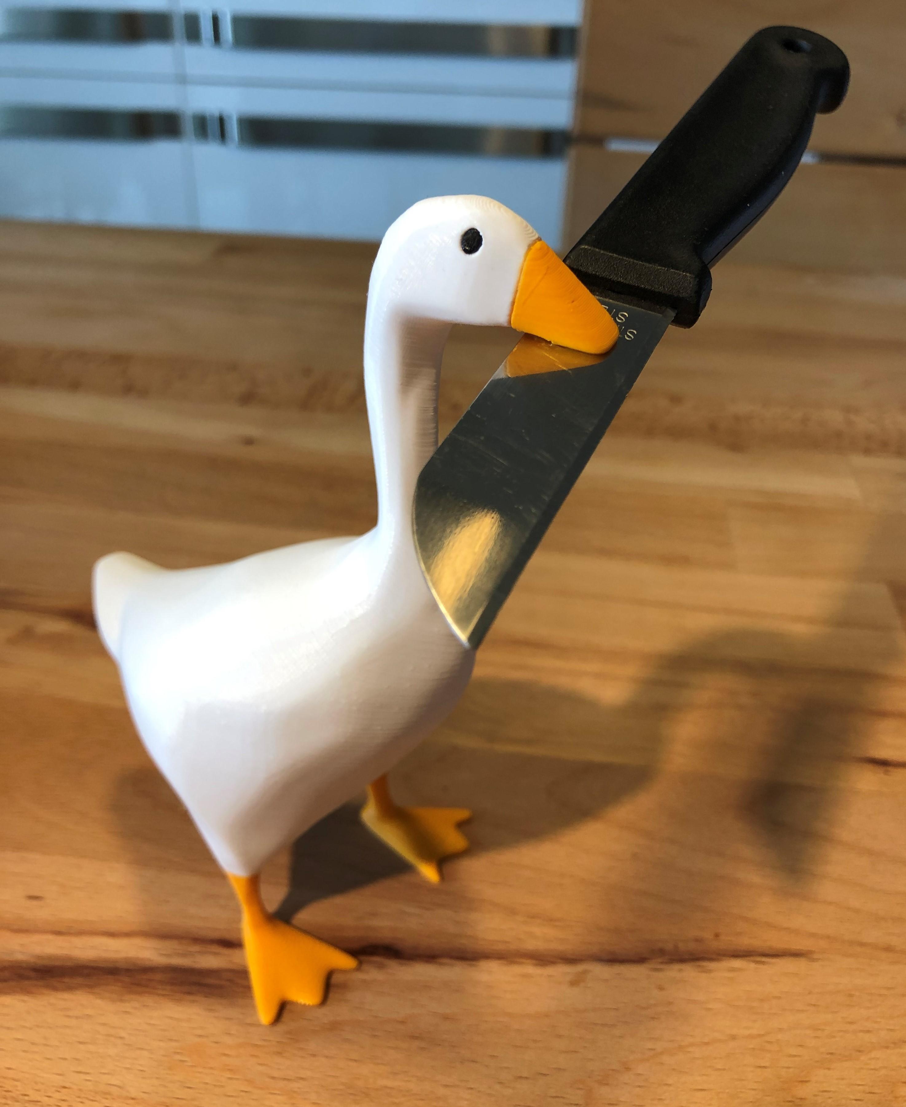 Untitled Goose Game 3D print with magnetic beak