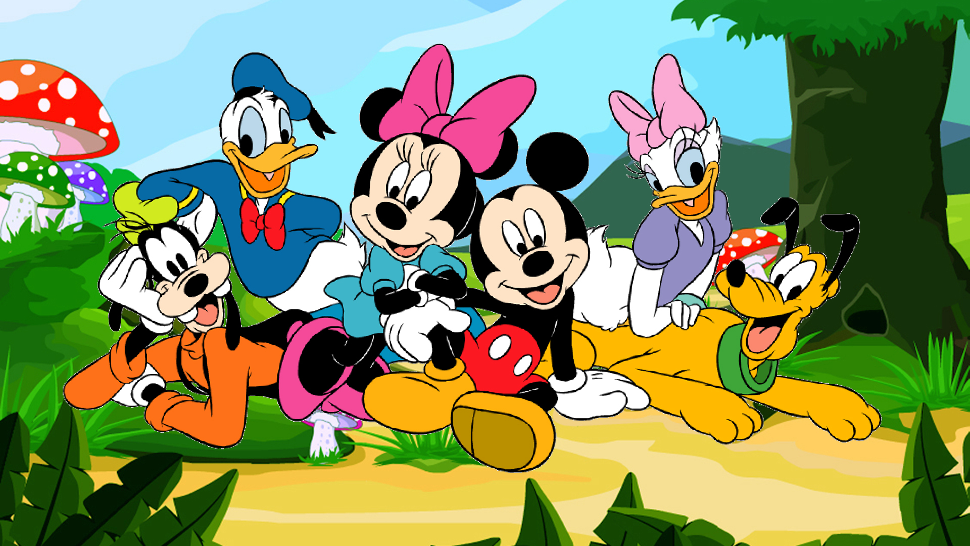 Characters From Cartoons Walt Disney Wallpaper HD For Desktop Full