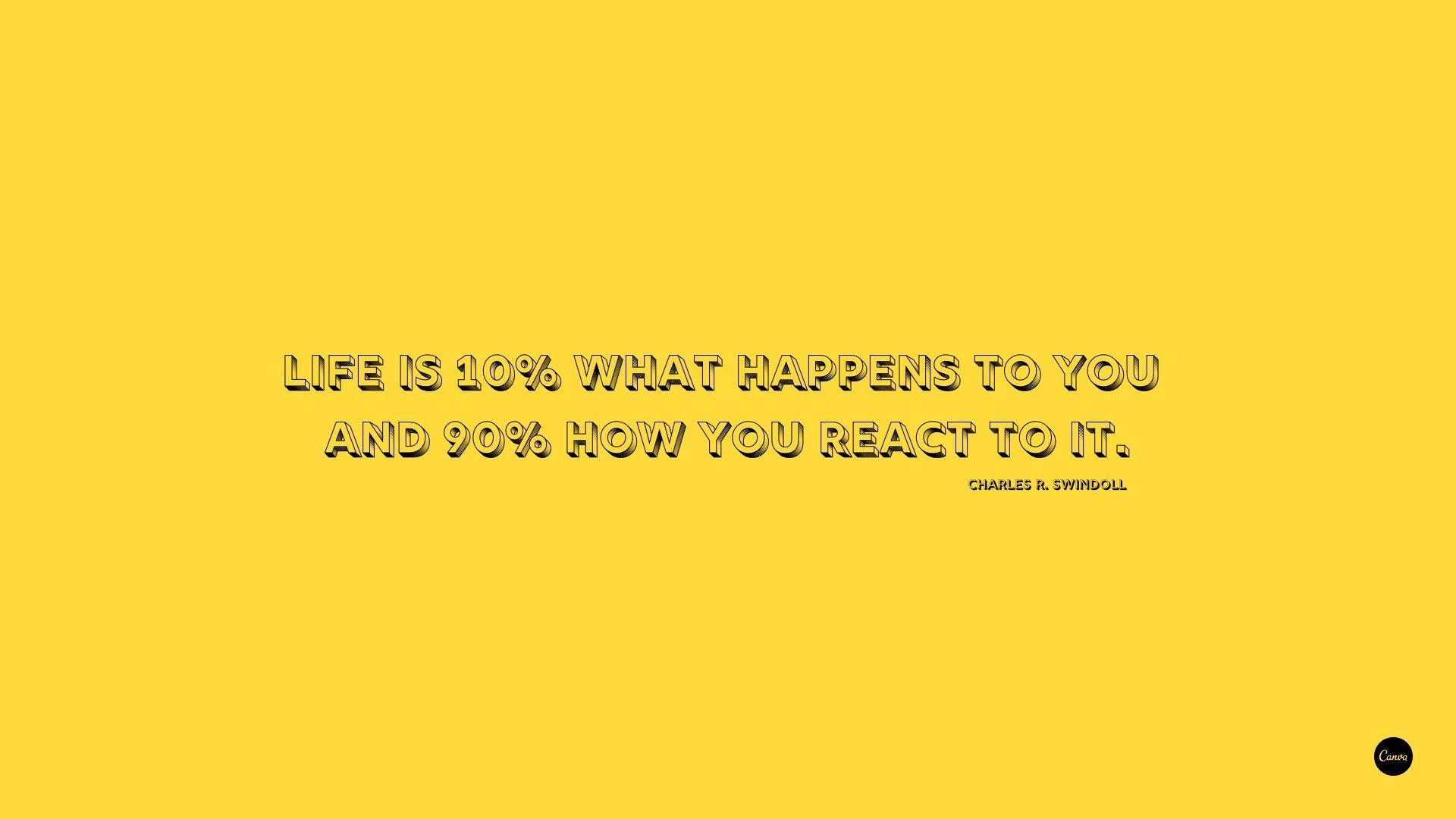 Yellow Aesthetic Quotes Wallpaper Free Yellow