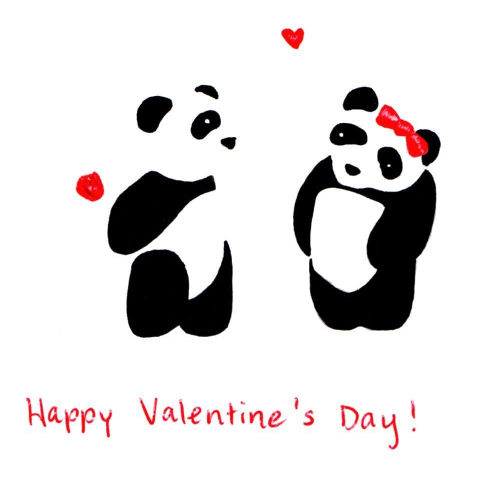 panda bear valentine