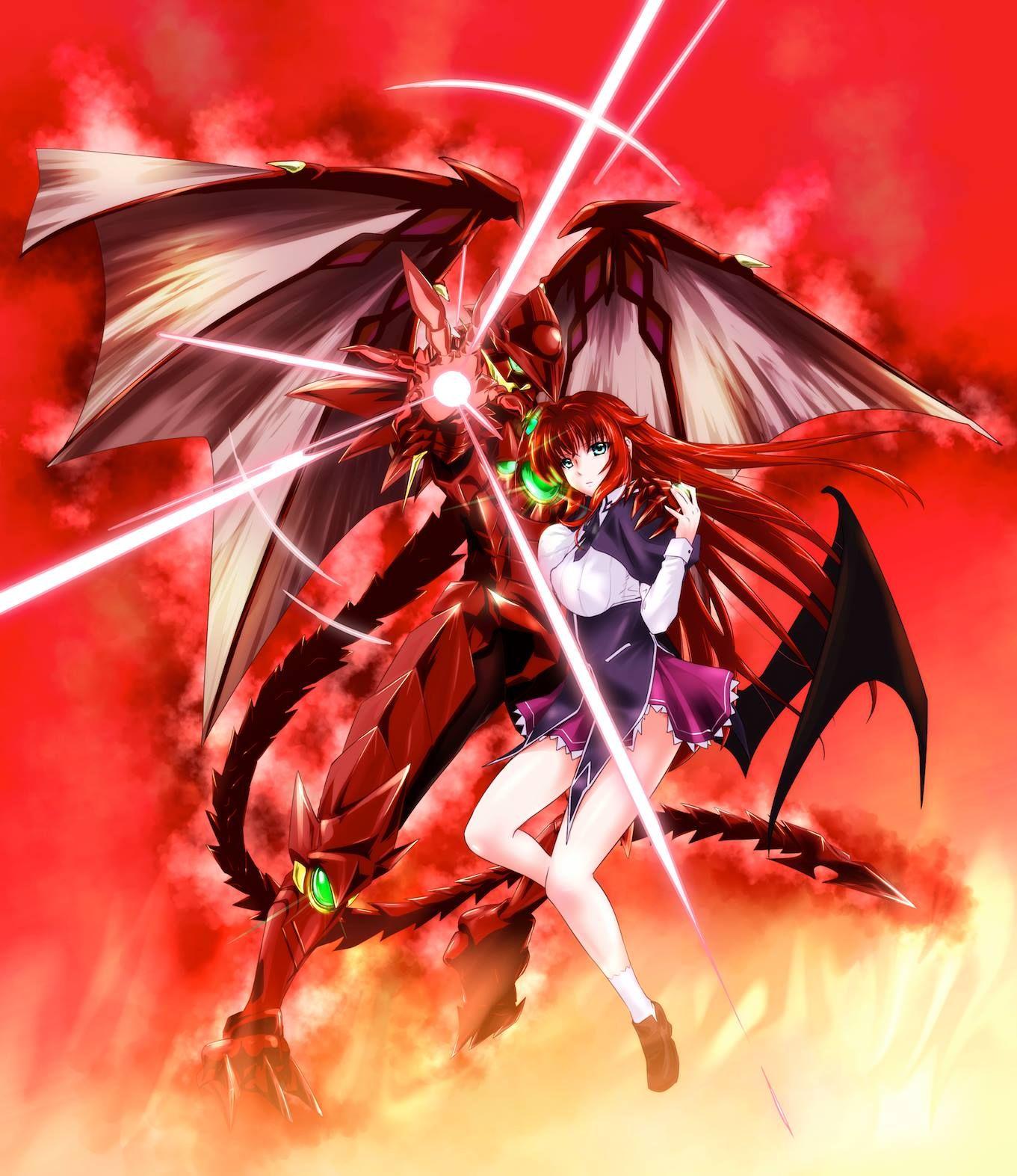 The Red Dragon Emperor & The Crimson Haired Empress. Anime High