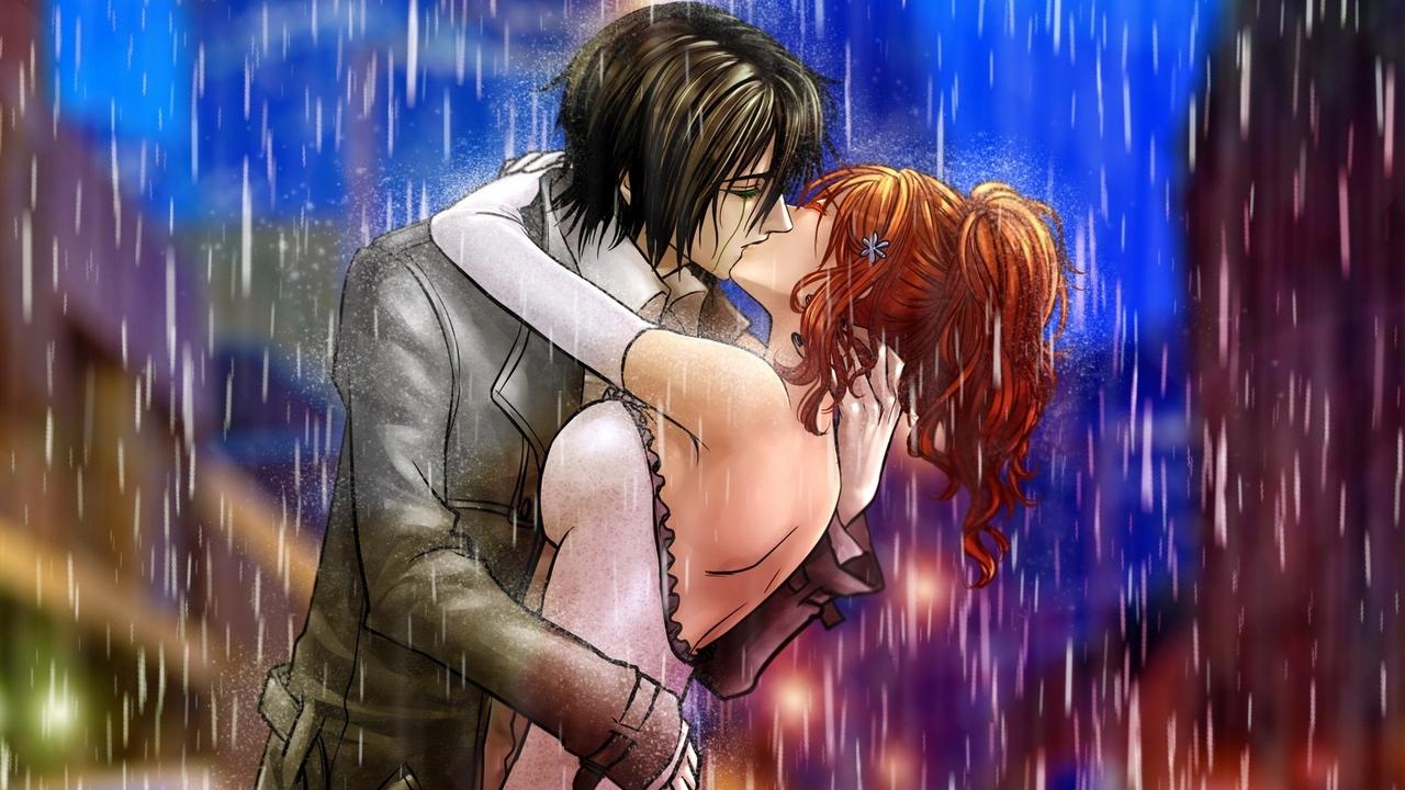 Wallpaper Boy, Girl, Kiss, Rain, Hug Girl And Boy