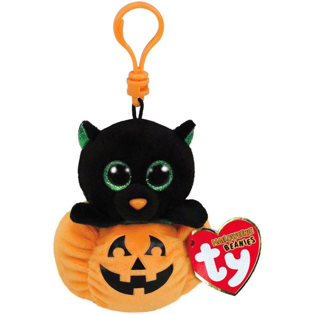 Ty Beanie Boos Midnight Cat and Pumpkin Stuffed Animal Clip