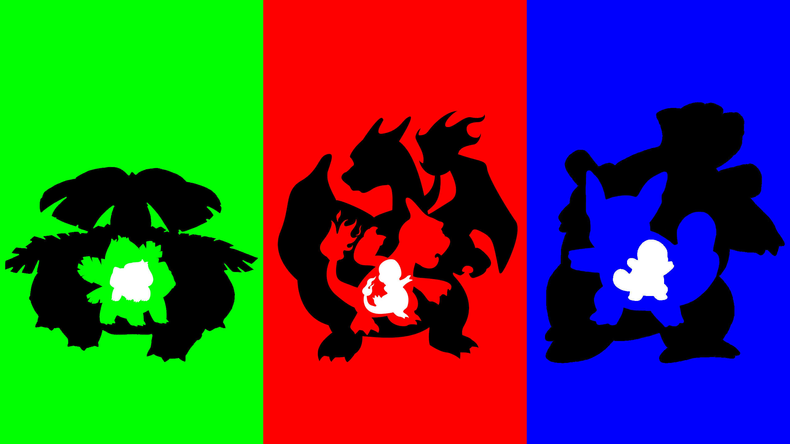 Pokemon Starters Evolution[2560x1440]. Cool pokemon wallpaper