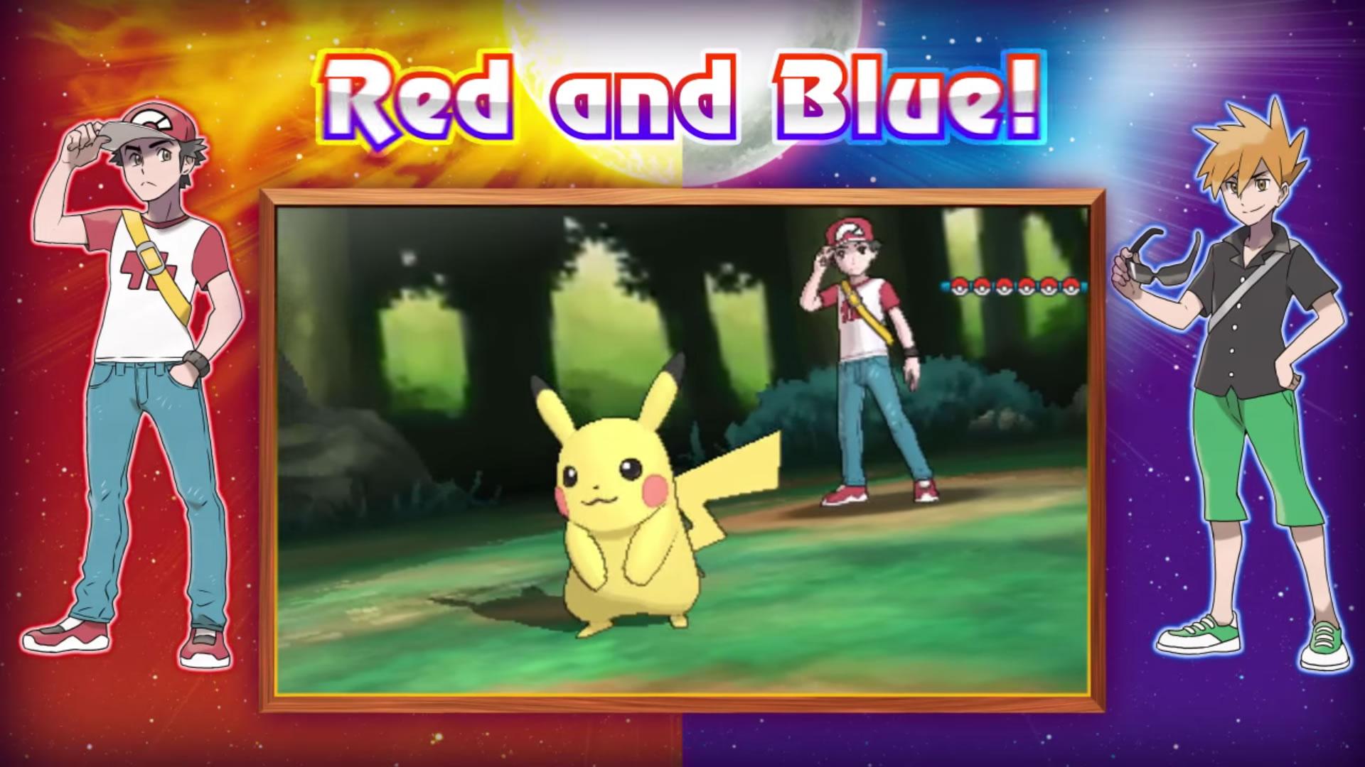 Pokemon Sun & Moon Guide: Facing off against Red and Blue to