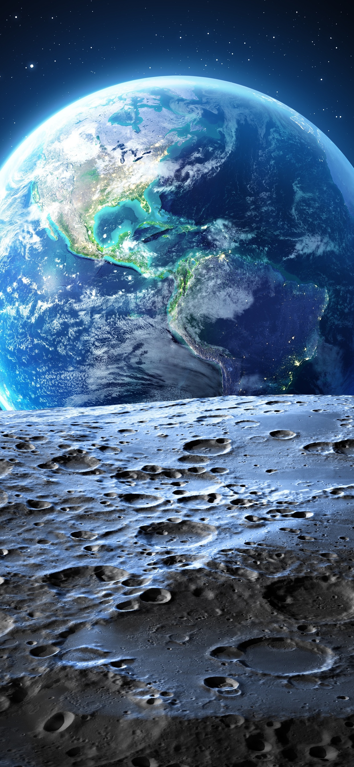 Earth Moon 4k wallpapers