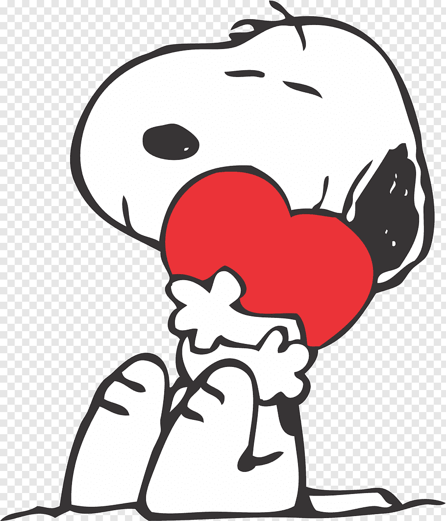 Snoopy hugging heart illustration, Snoopy Charlie Brown Wood