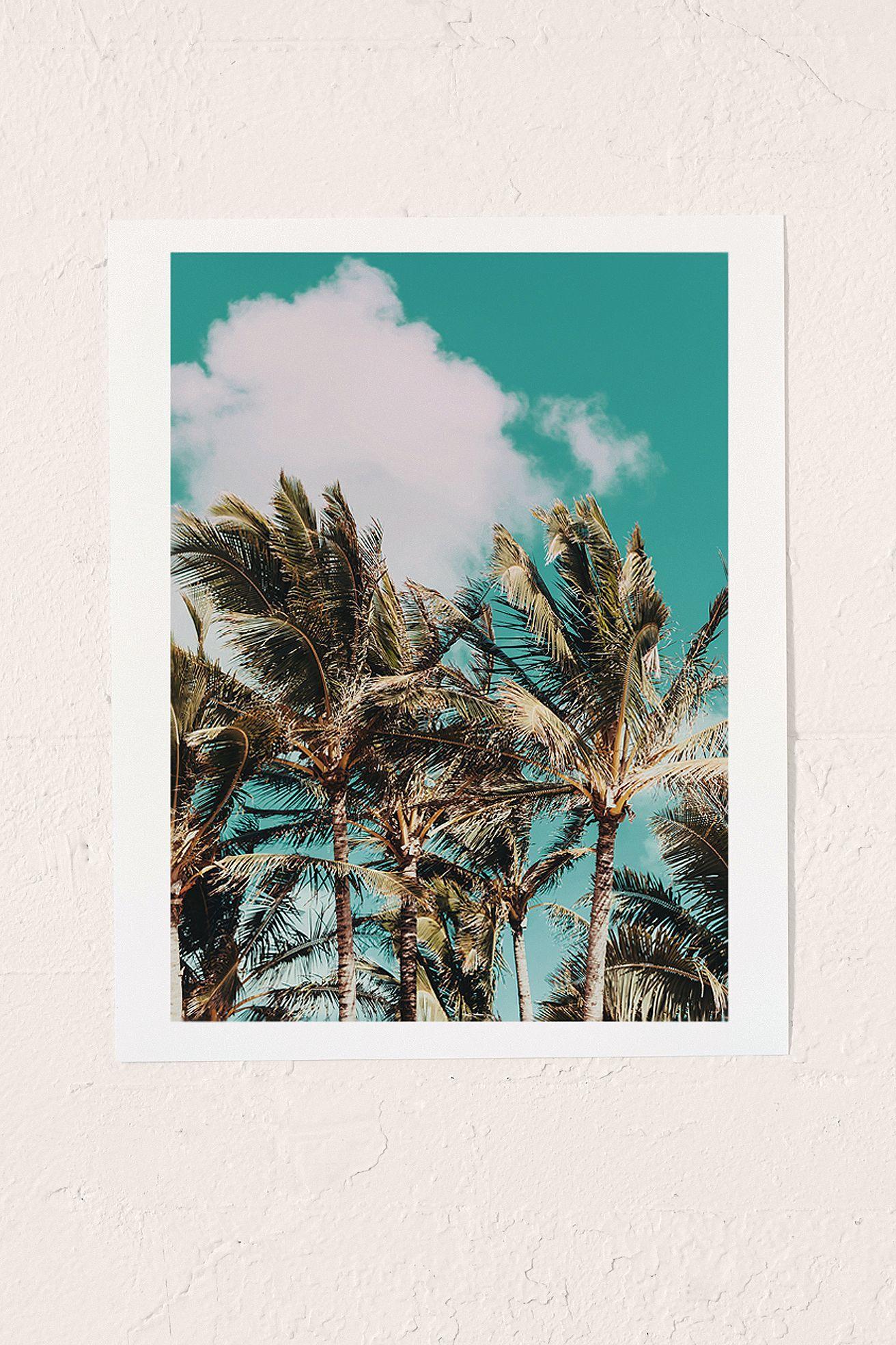 Leah Flores Palm Trees and Island Breeze Art Print. Art
