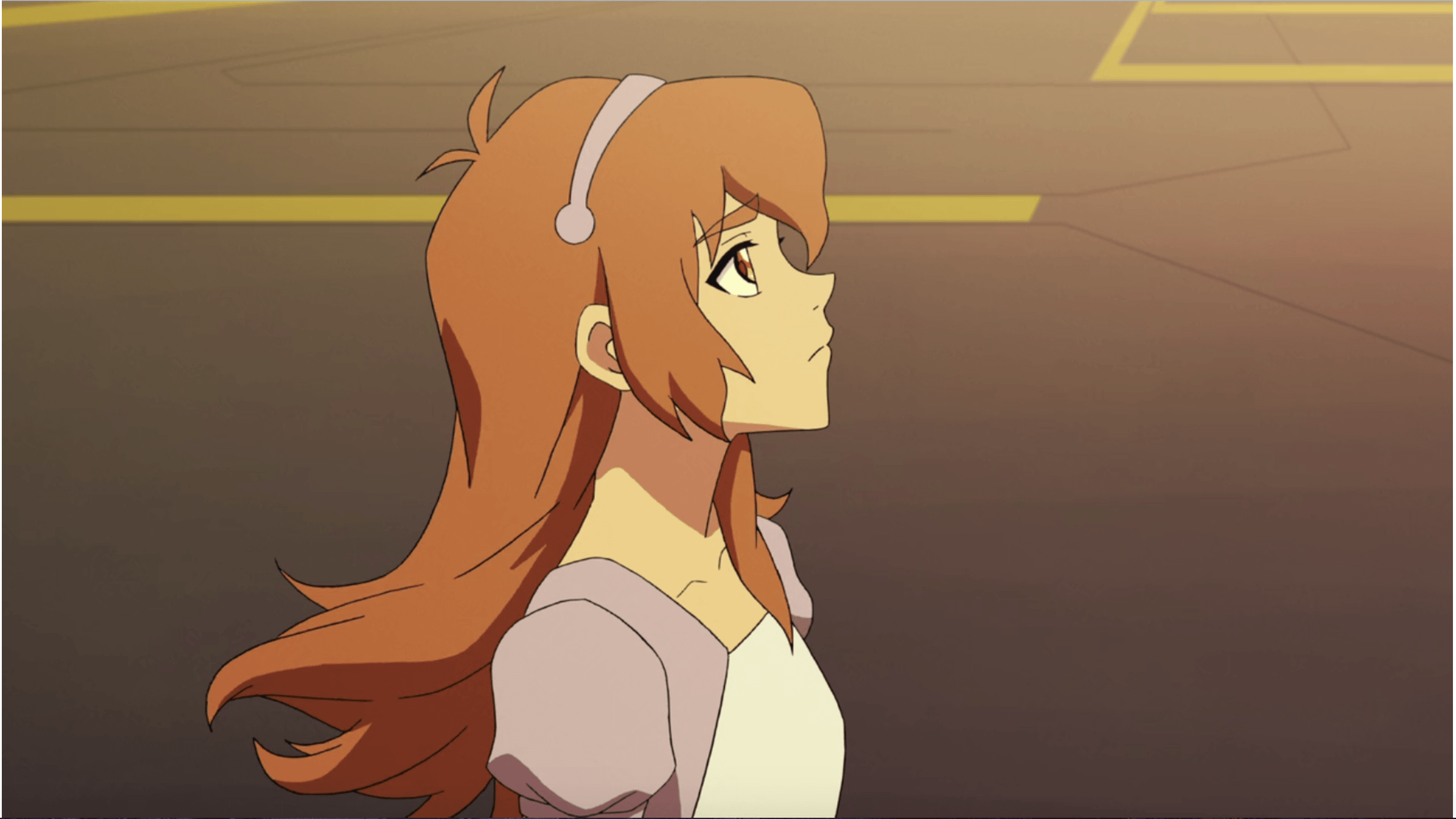 Pidge Katie Holt Looks Up At The Spaceship Before Her