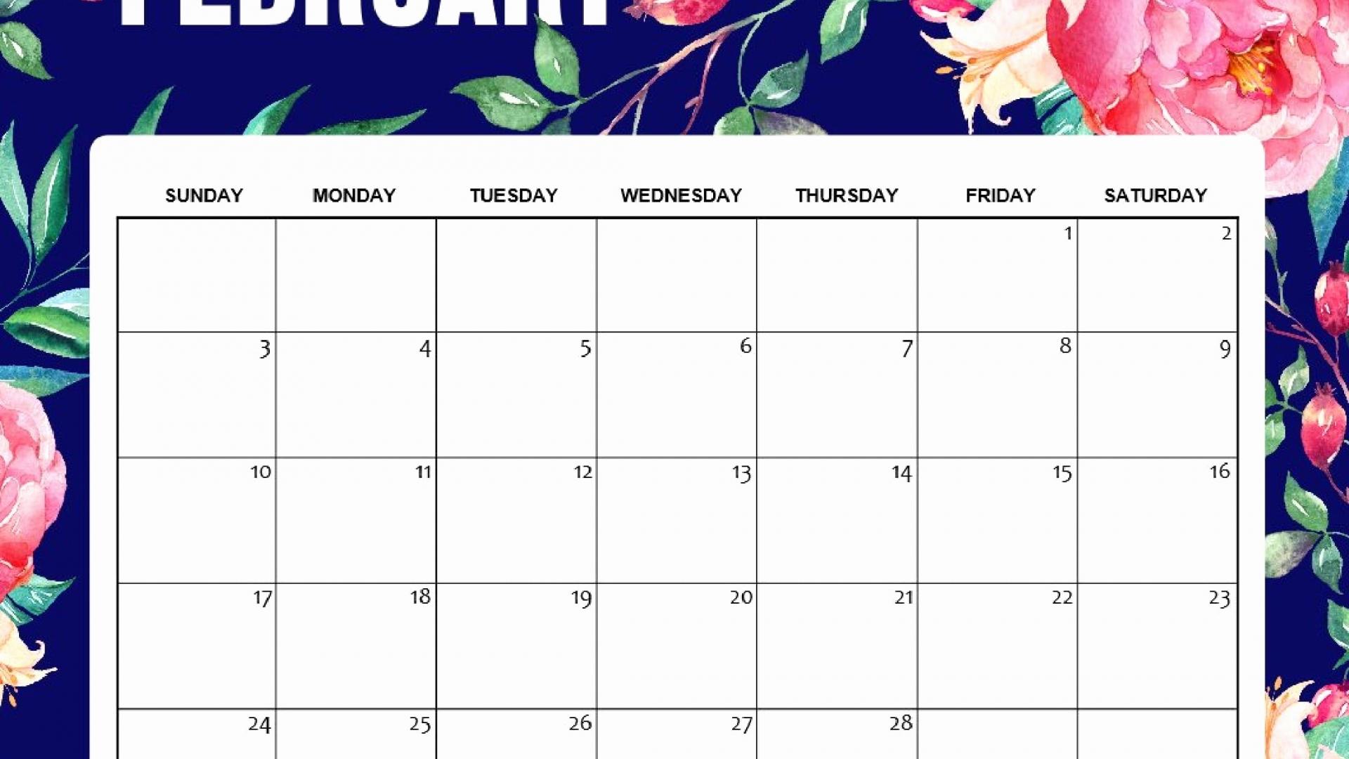 february 2019 desktop calendar wallpaper