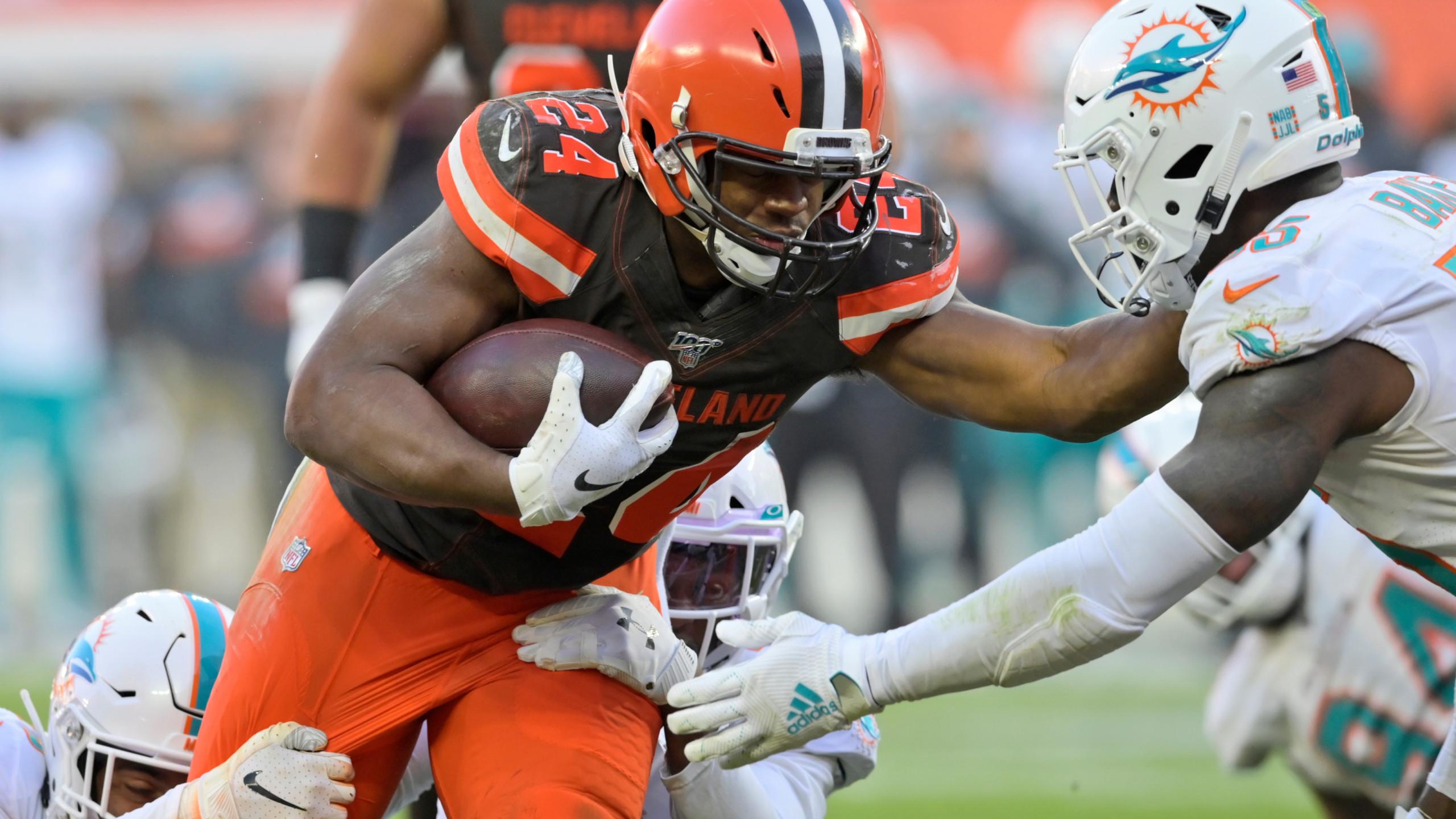 \ud83e\udd87 Repost \u2022 @adeweydesign Nick Chubb wallpaper idea. #browns #nickchubb # clevelandbrowns #dawgpound | Instagram