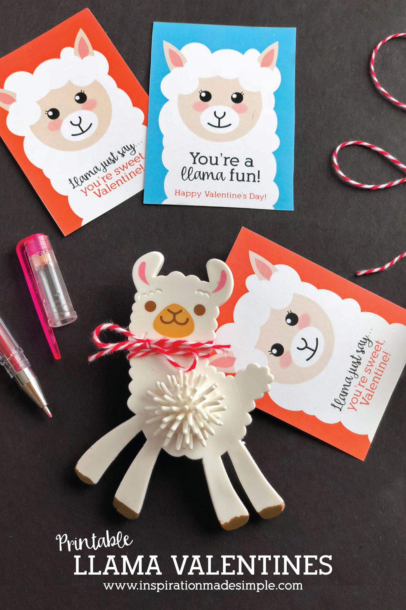 Adorable Printable Llama Valentines Made Simple