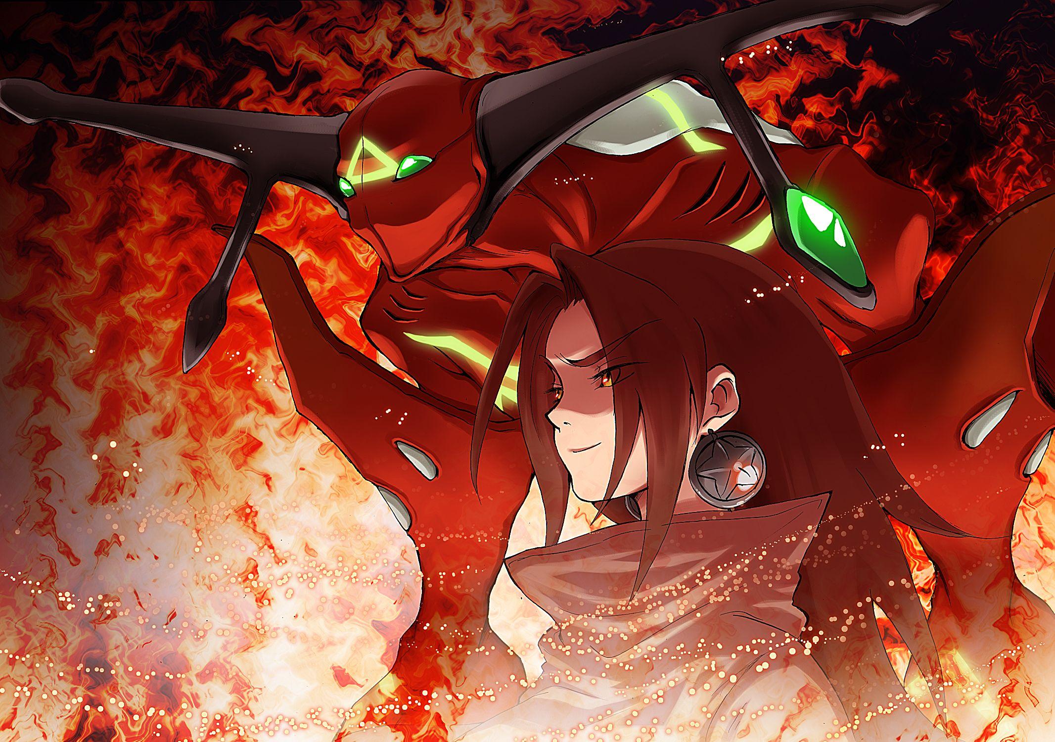 Spirit of Fire Computer Wallpaper, Desktop Backgroundx1500. Shaman king, Anime, King pic