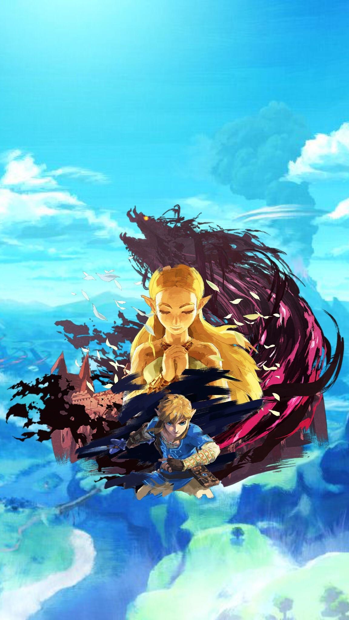 BotW iOS lock screen wallpapers I quickly whipped up if