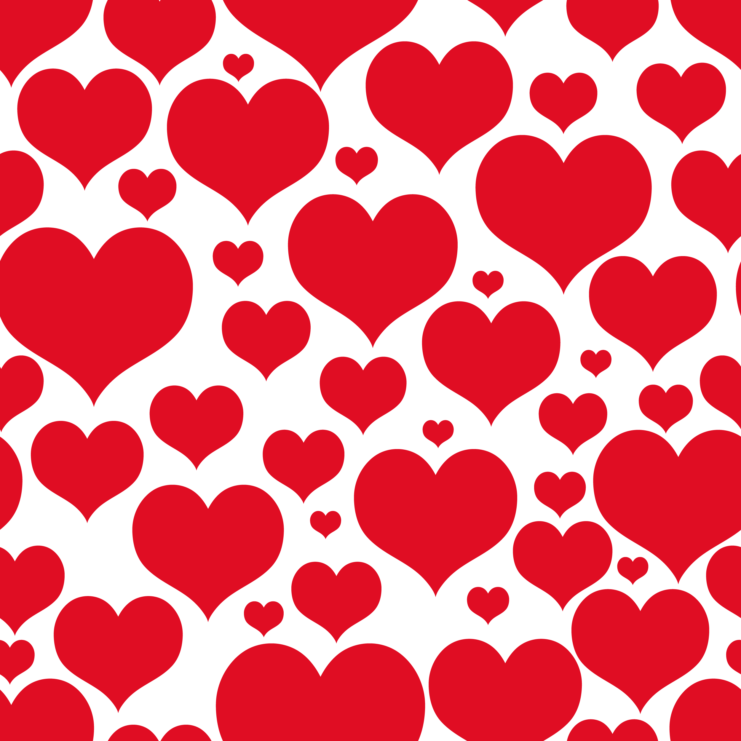 Valentines Day Transparent Heart Decor for Wallpaper Clipart