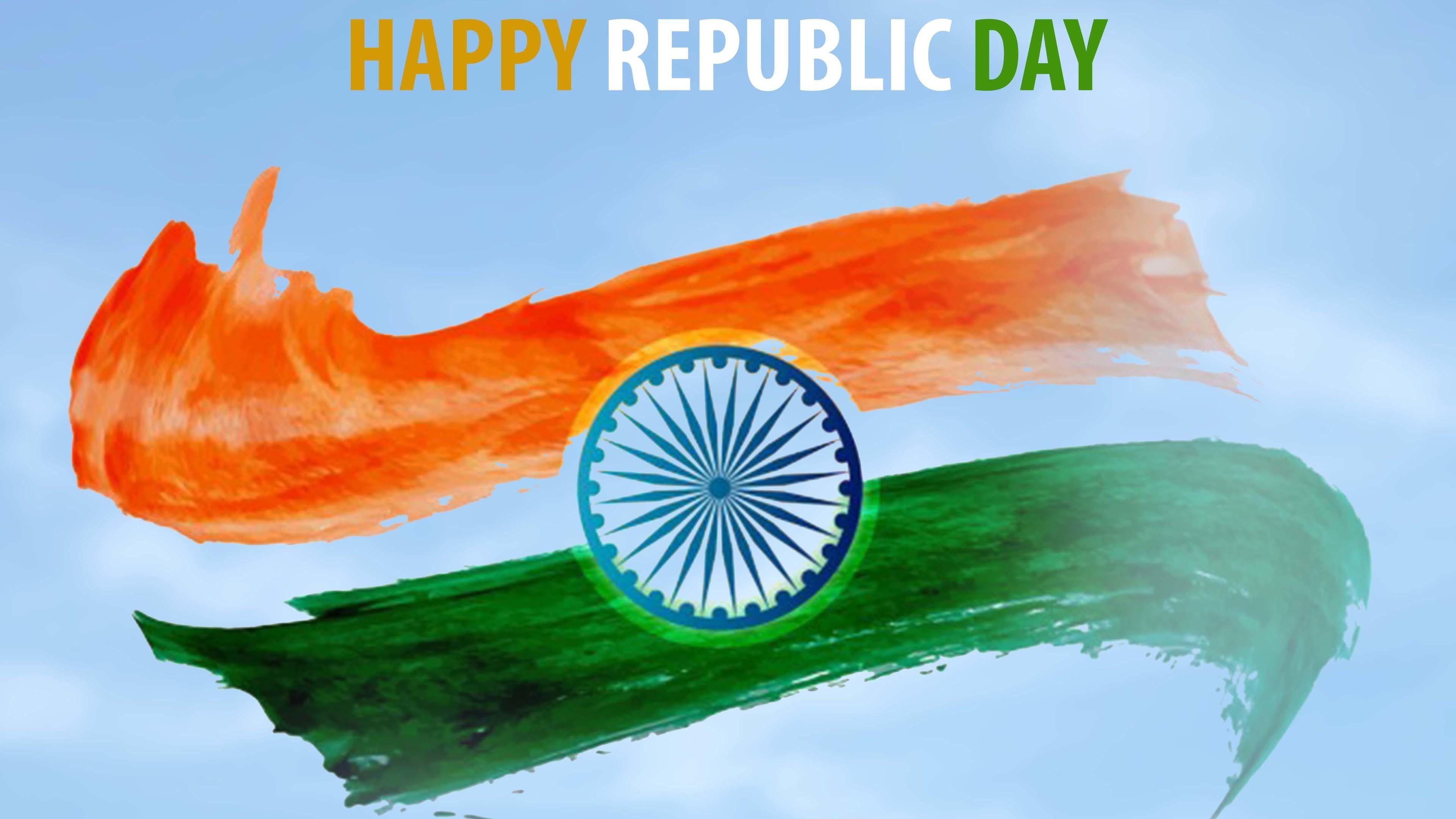 Happy Republic Day With Colors Of Indian Flag HD Republic Day Wallpapers   HD Wallpapers  ID 59036