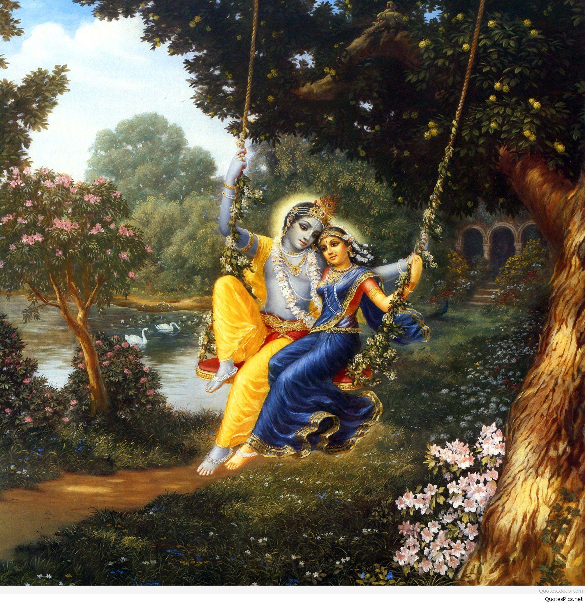 Full HD Wallpaper For Android Mobile Krishna And Radha