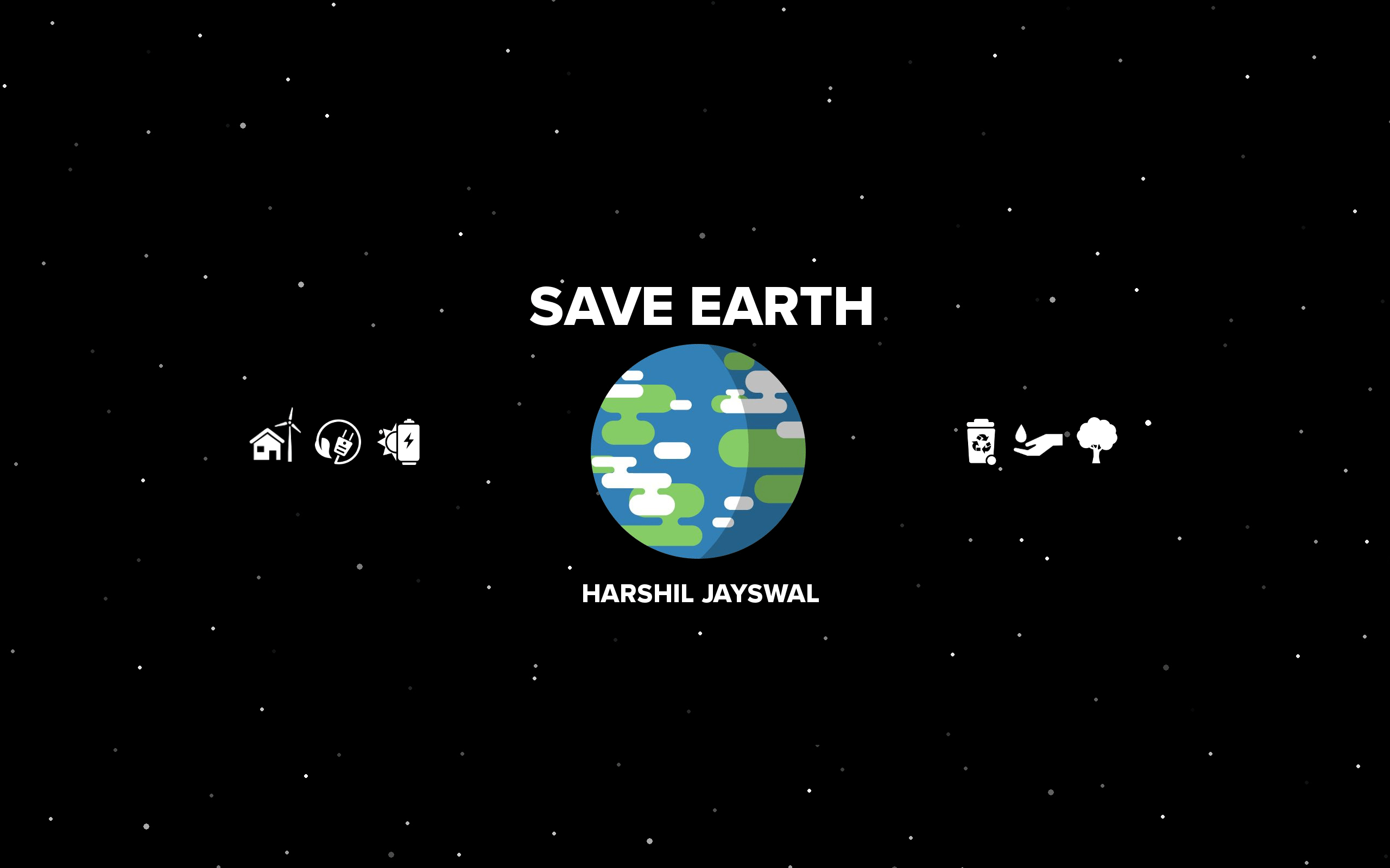 Made A Save Earth Wallpaper For My Desktop Wallpaper