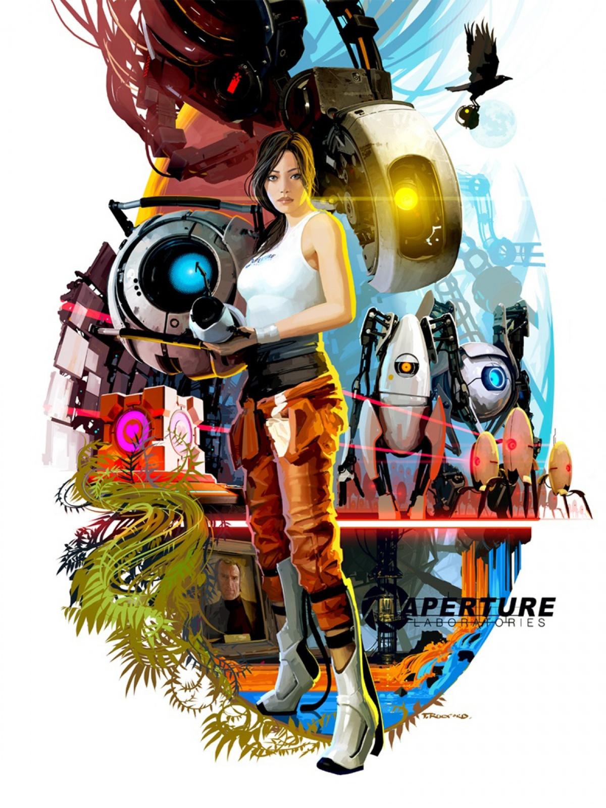 Portal 2 Characters Mobile Wallpaper