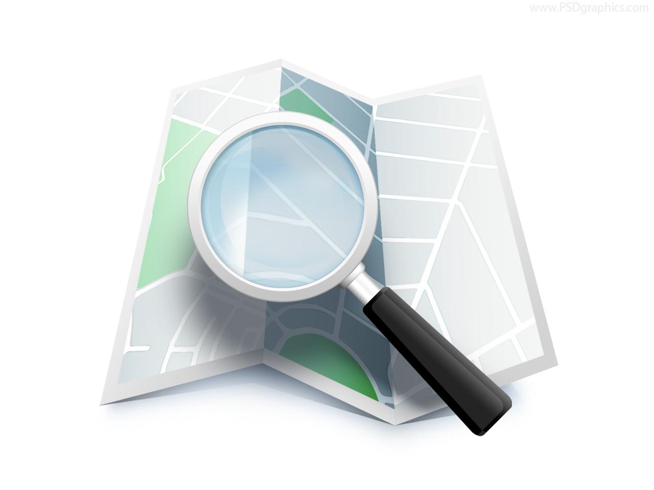 Map Icon PSD Image Map Icon, Map Pointer Icon