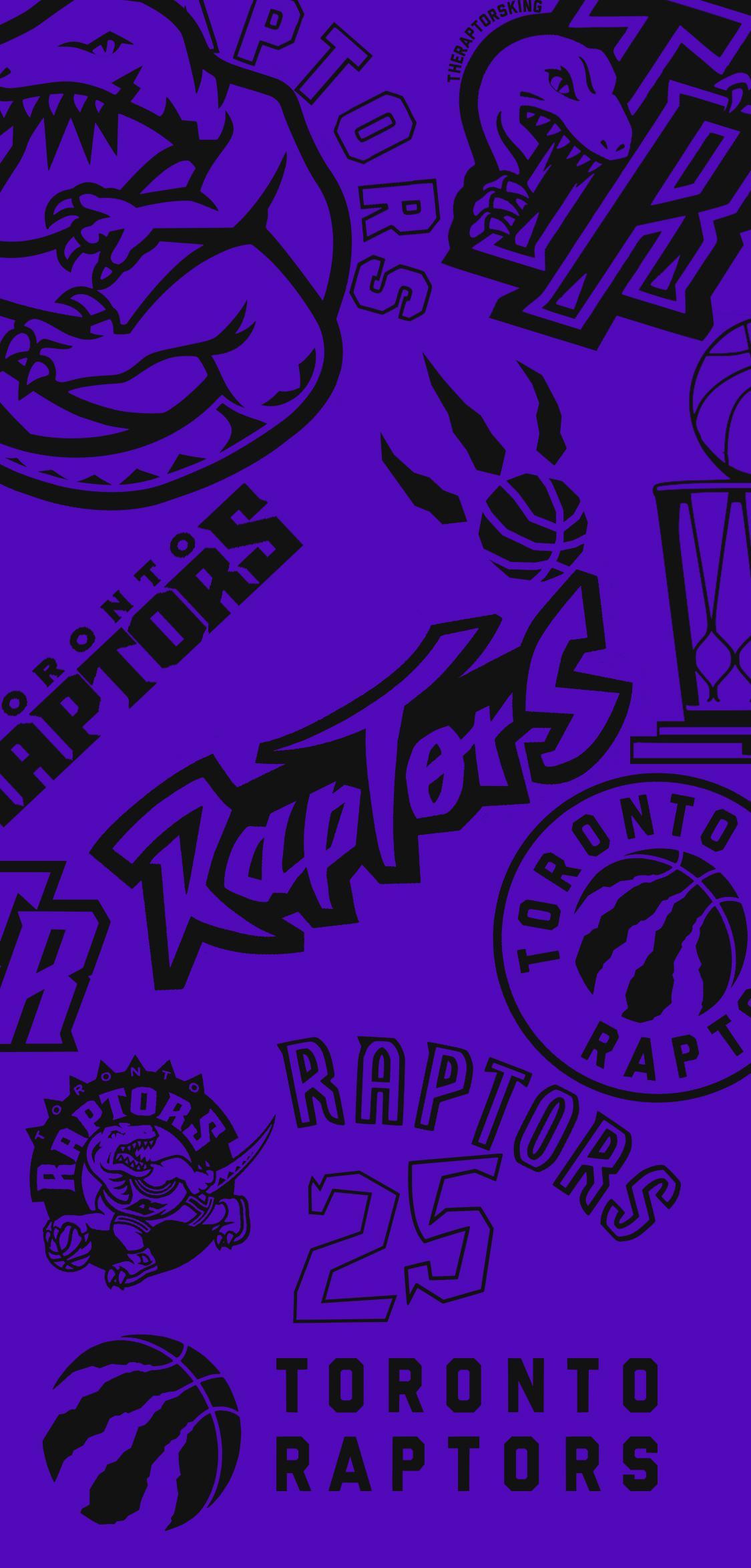 Raptors iPhone Wallpaper I made for their 25th anniversary #TwoFive #WeTheNorth