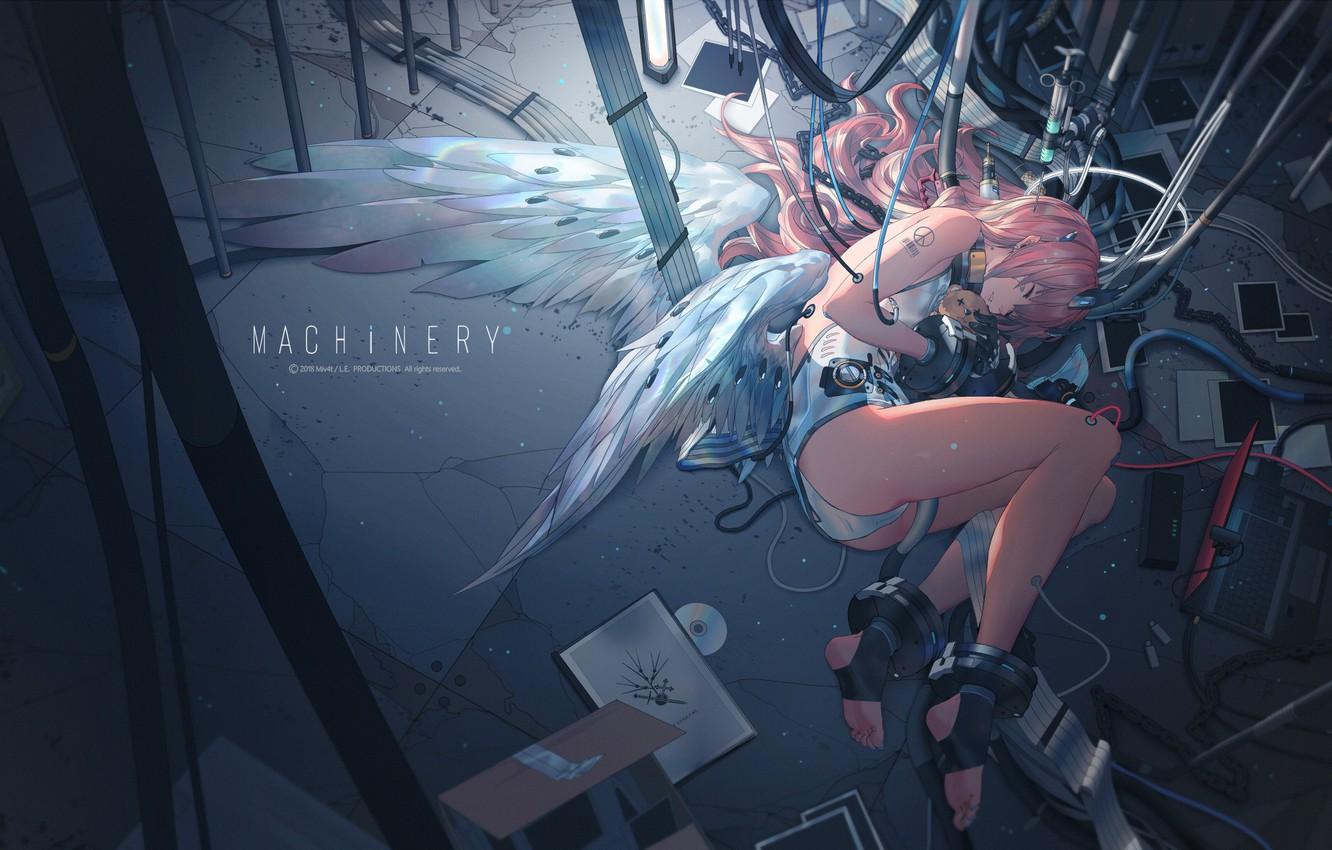 Wallpaper Girl, Anime, Art, Cyborg image for desktop