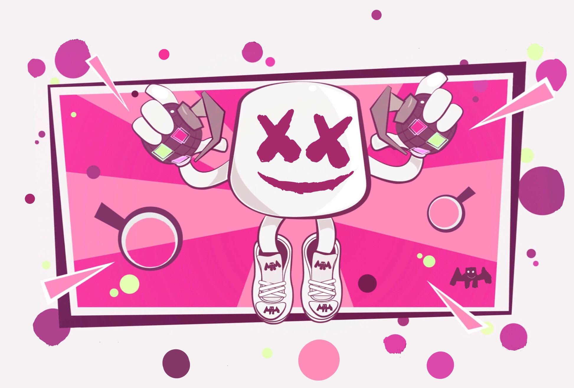 I made the Marshmello loading screen in a wallpaper