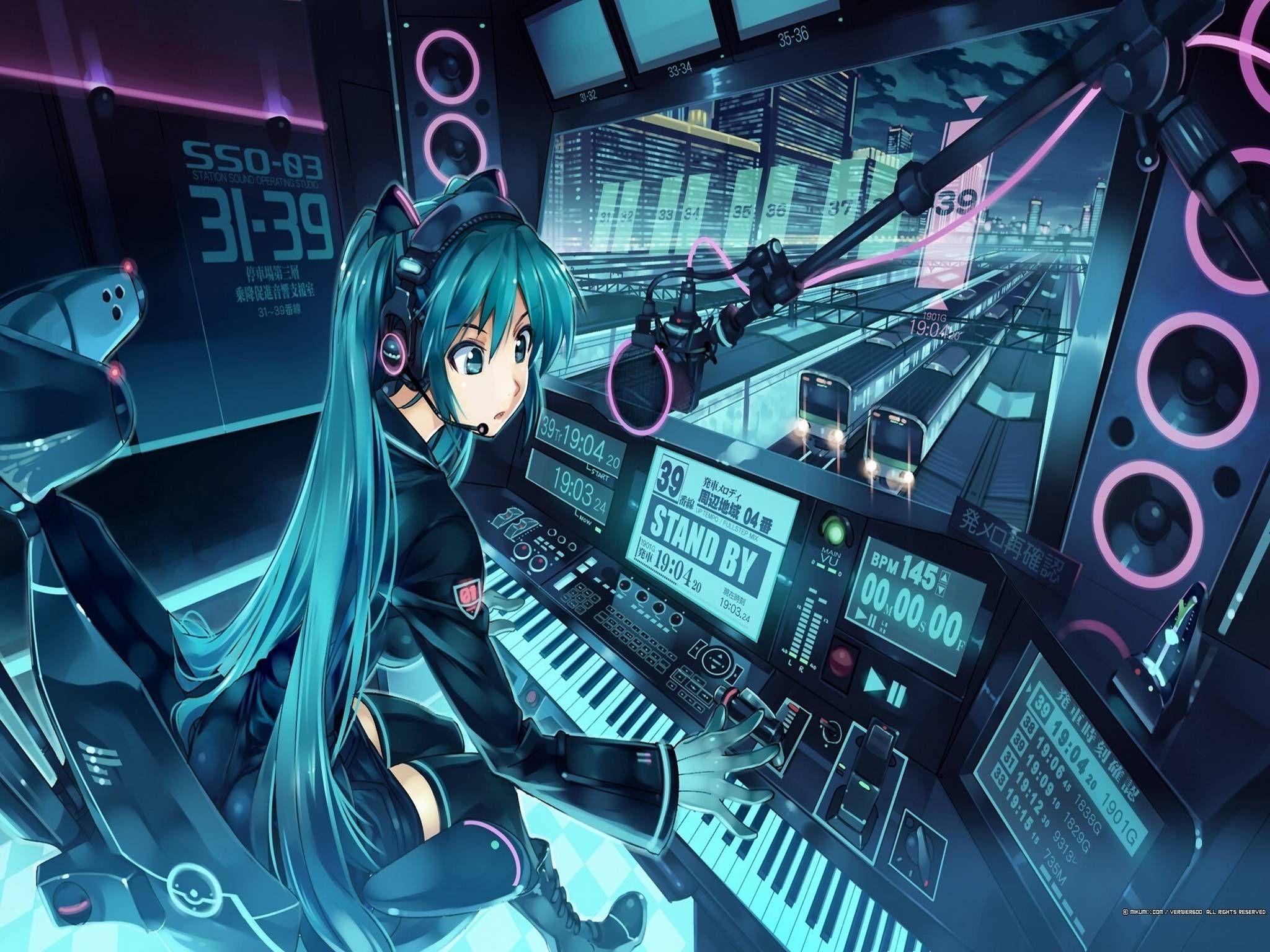 Anime girl, computer, electronic, electronics, kawaii, technology, HD phone  wallpaper | Peakpx