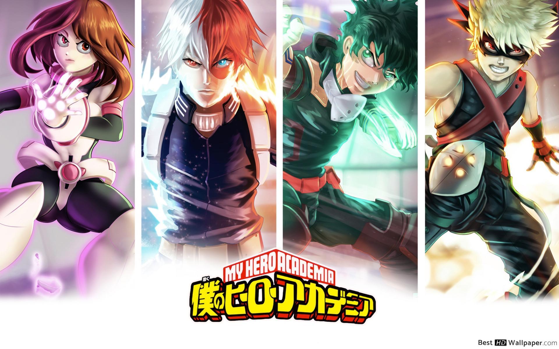 My Hero Academia Midoriya, Katsuki Bakugo, Shoto