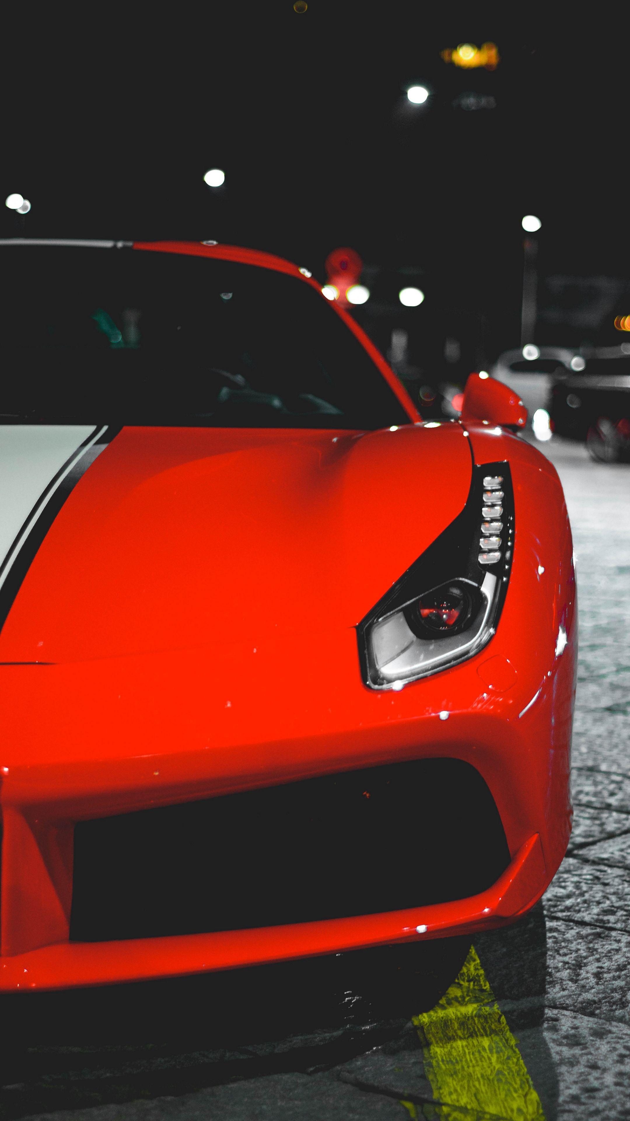 Cars #auto #frontview #red #wallpaper HD 4k background for android :). Sports car wallpaper, Car wallpaper, Car iphone wallpaper