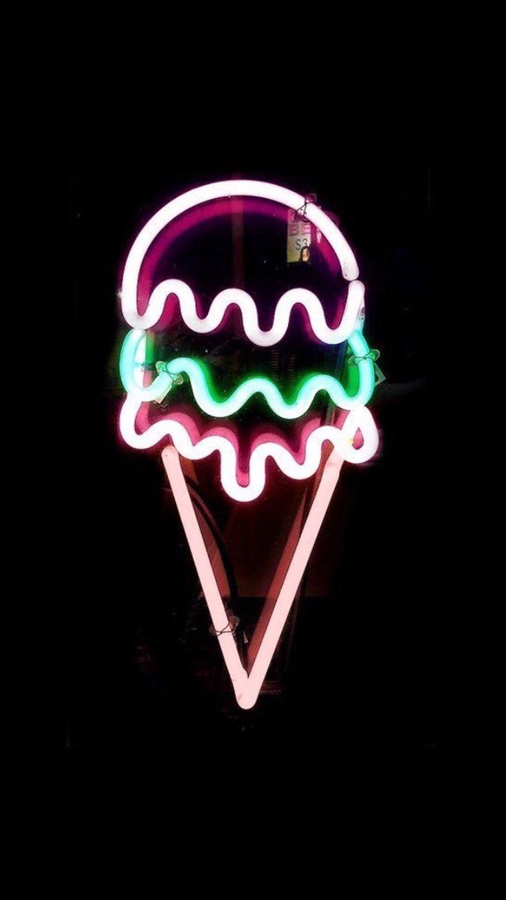 Very cool ice cream illumination, a perfect wallpaper