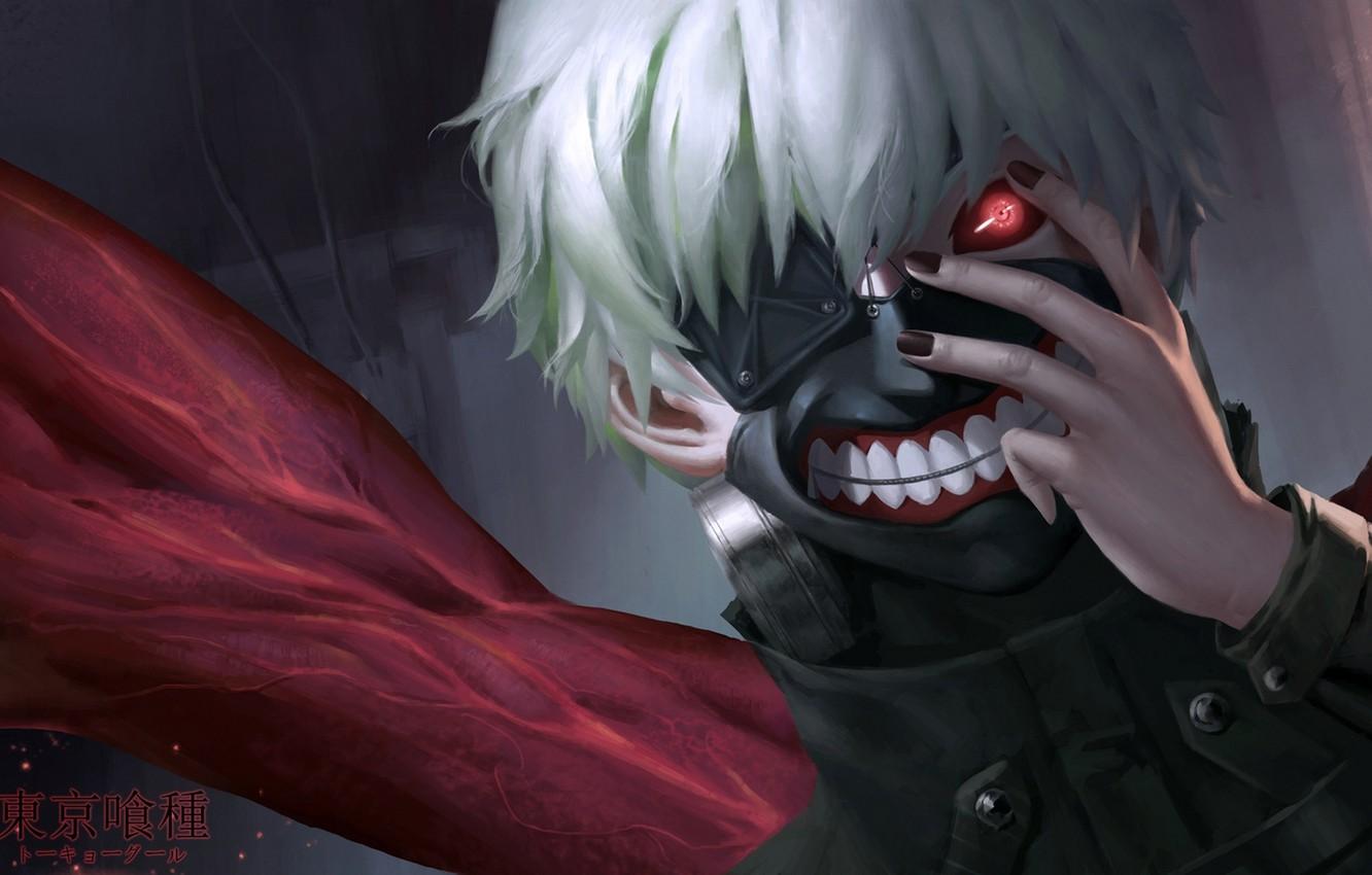 Wallpaper anime, mask, art, guy, tokyo ghoul, Ken kanek, cangkong
