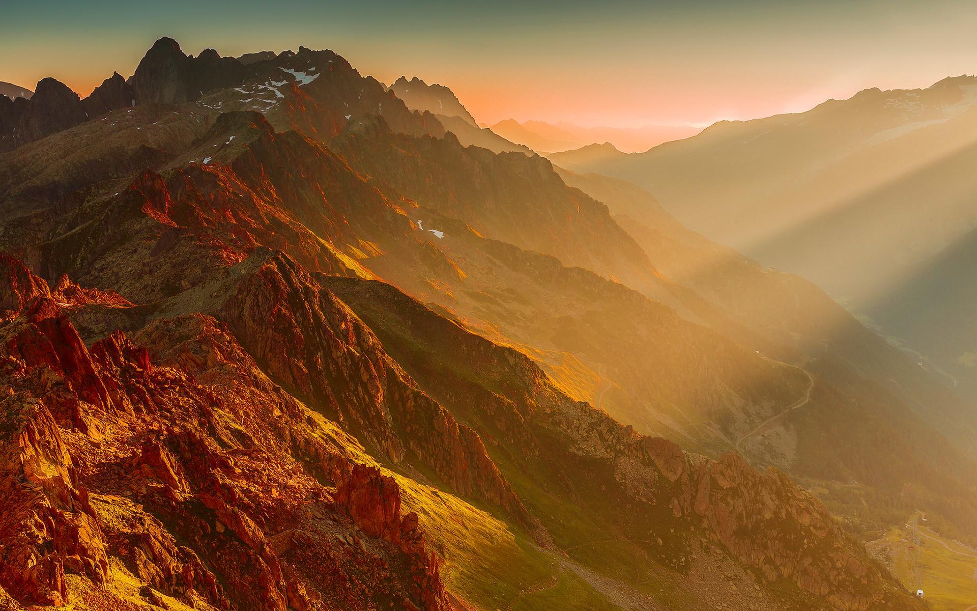 Wallpaper Alps, 5k, 4k wallpaper, 8k, France, mountain, sunset