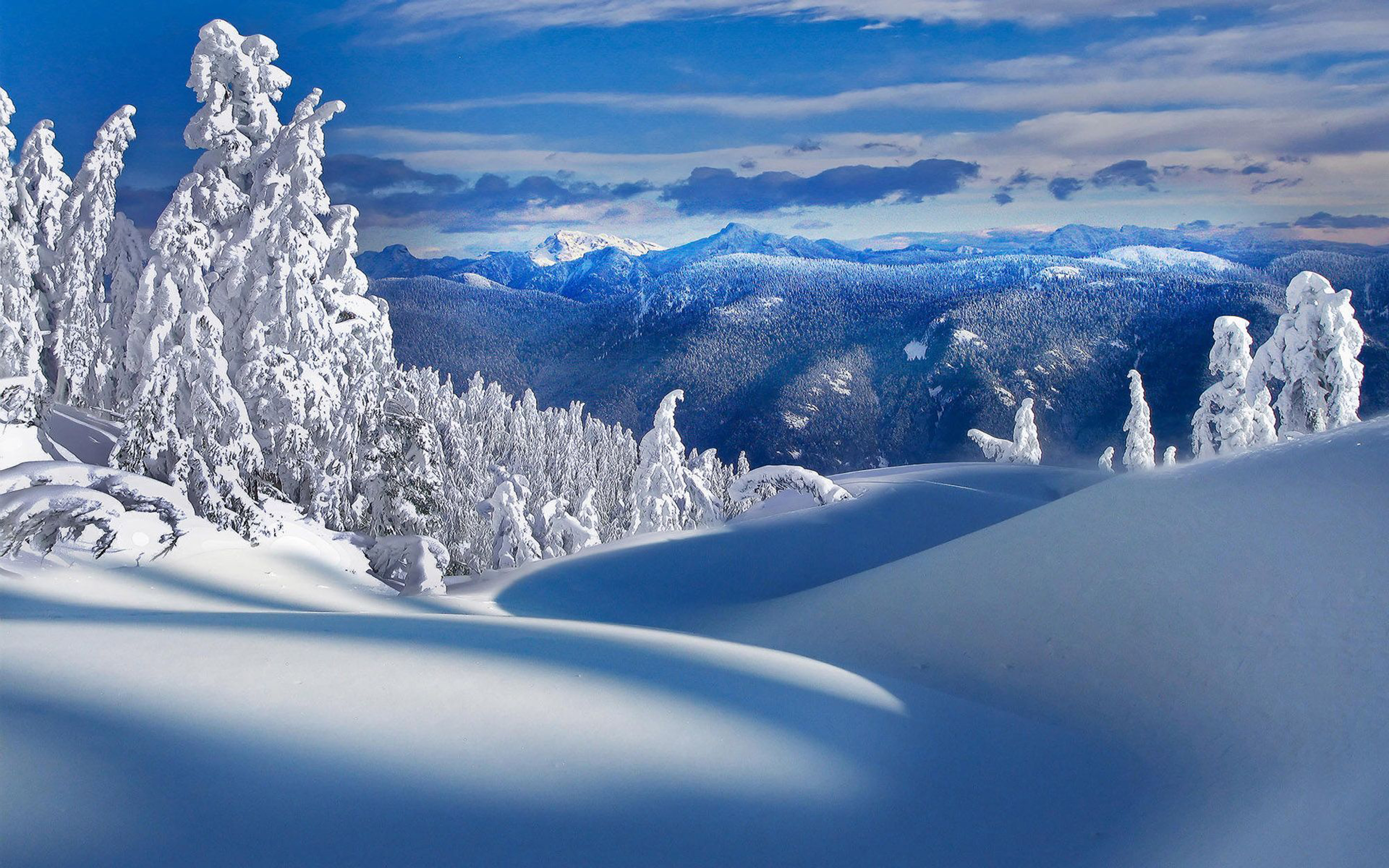 Bavarian Alps Mountain Range In Germany Beautiful Winter Landscape