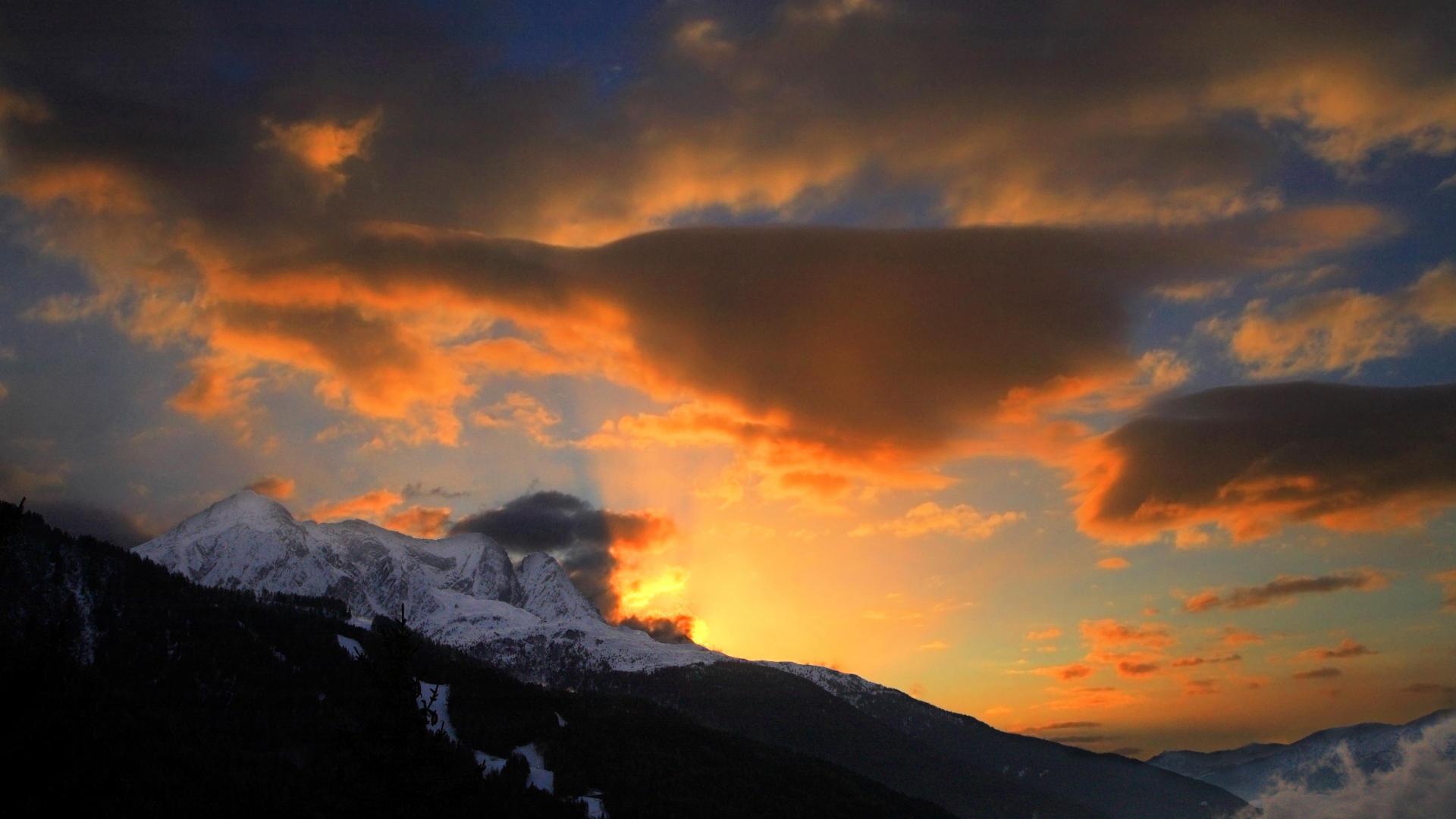 The Alps At Sunset Wallpapers - Wallpaper Cave