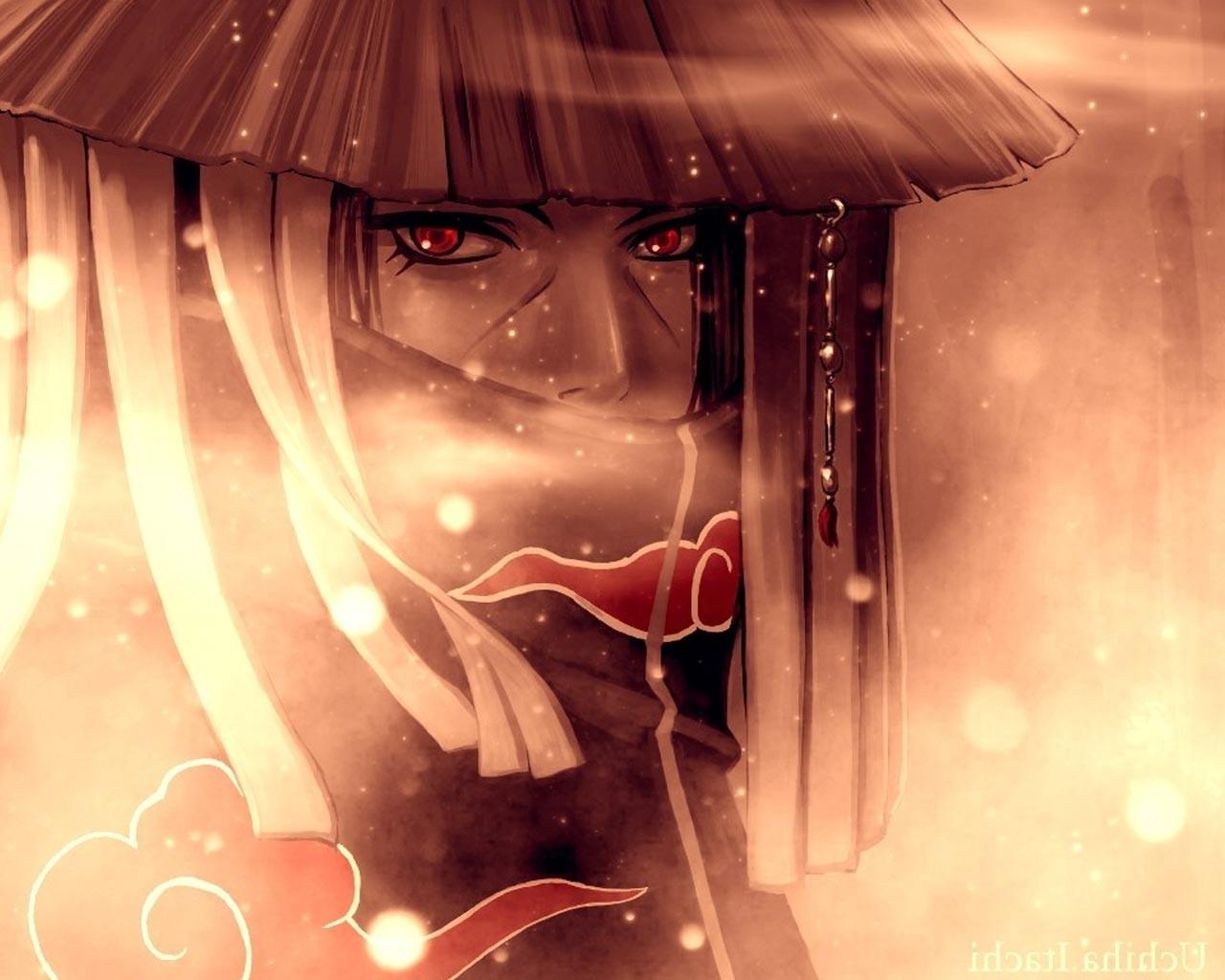 Naruto Shippuuden, Anime Boys, Uchiha Itachi, Red Eyes, Akatsuki Wallpaper HD / Desktop and Mobile Background