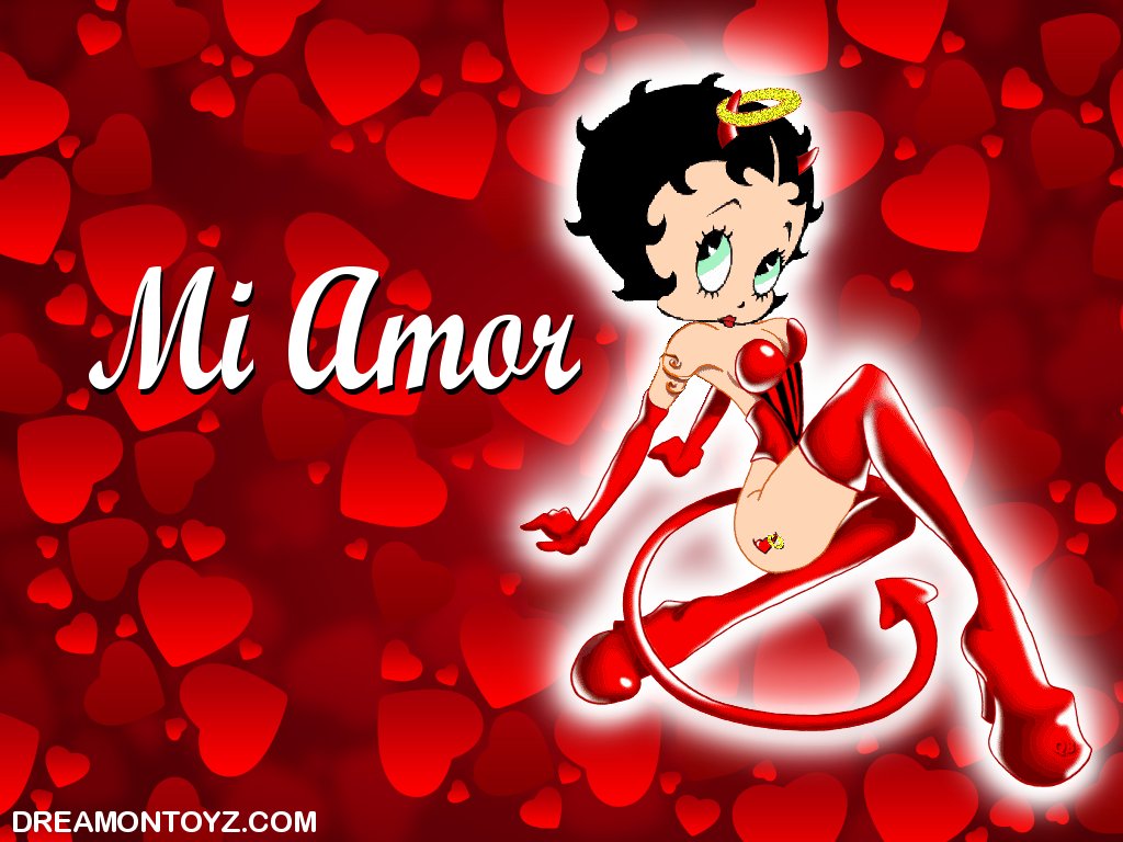 Betty Boop Picture Archive: Valentine Betty Boop Devil wallpaper in Spanish
